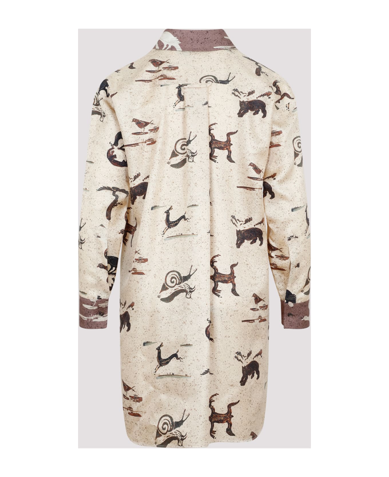 Loewe Animal Oversize Shirt - Light Beige Brown