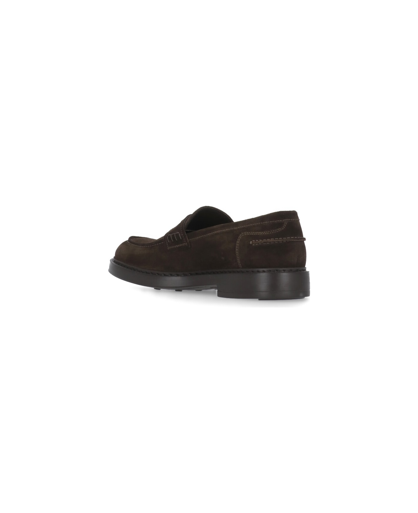 Doucal's Suede Leather Loafers - Brown