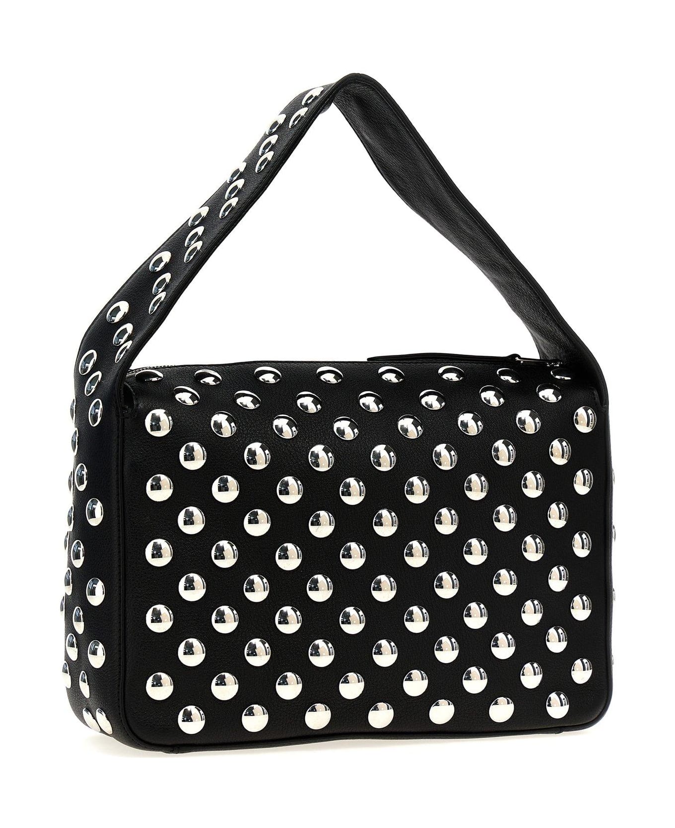 Khaite Elena Stud Embellished Shoulder Bag - Black