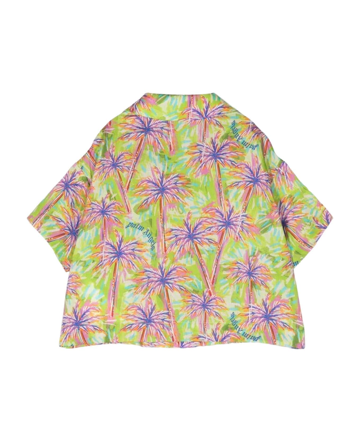 Palm Angels Multicolor Shirt Girl - Giallo/verde