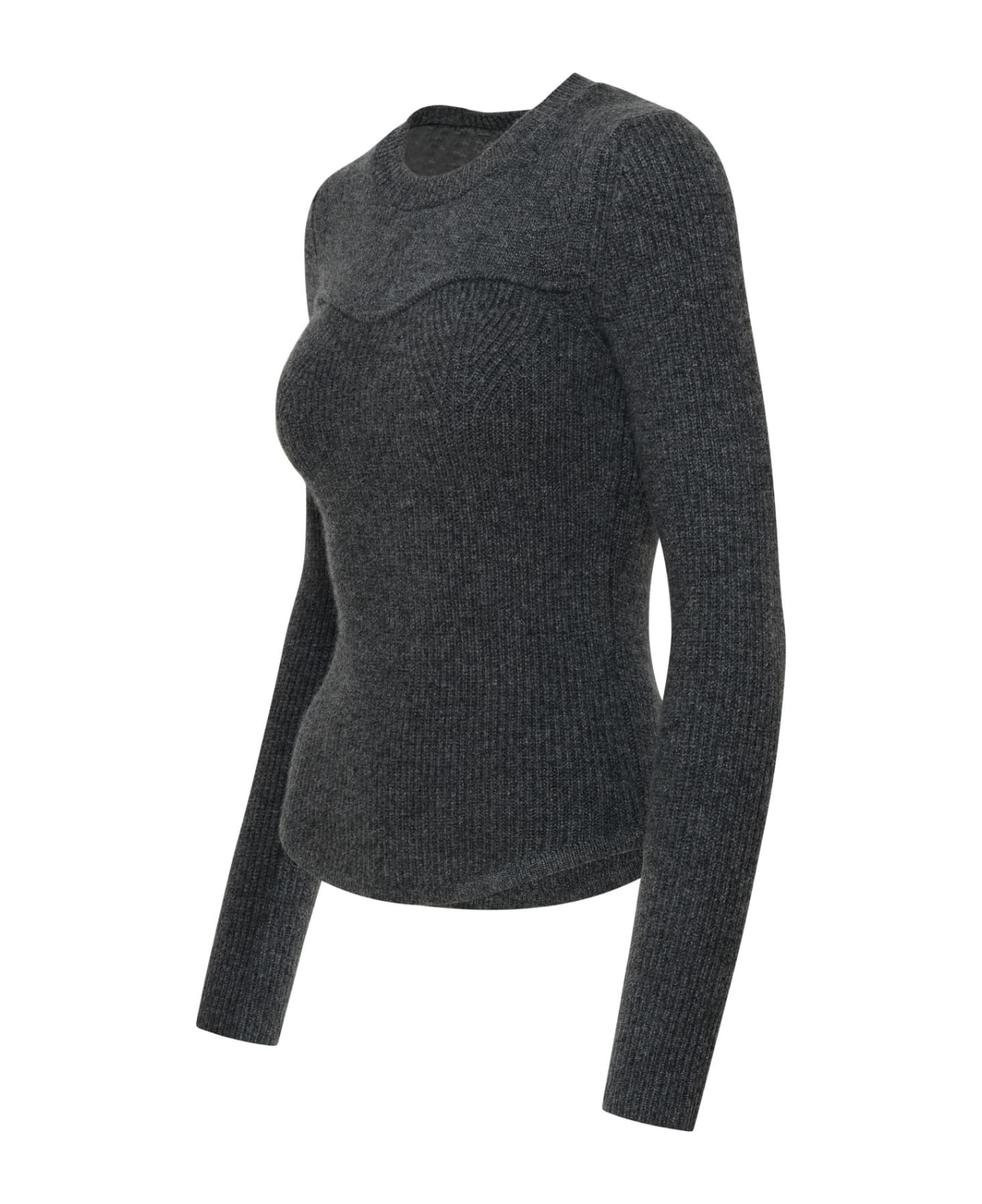 Isabel Marant 'brumea' Sweater In Grey Cahmere Blend - Grey