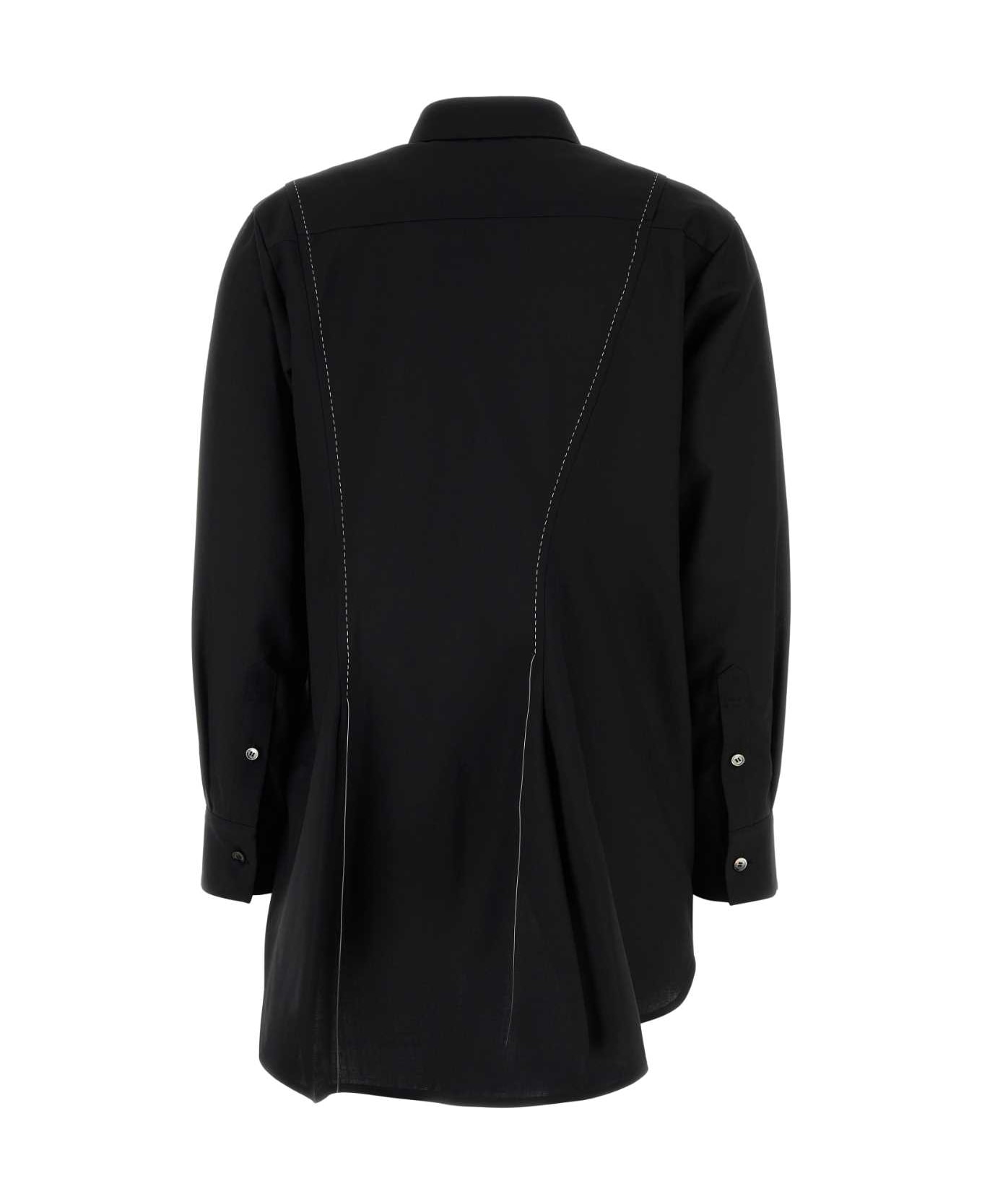 Sacai Black Polyester Blend Shirt - Black