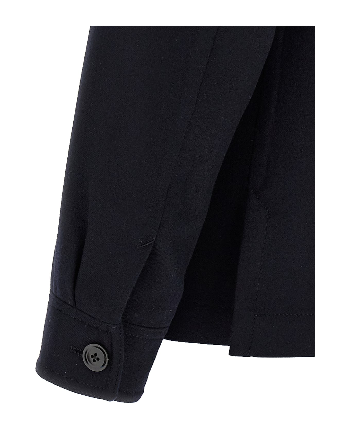 Tom Ford 
double Splittable Light Wool
 Overshirt - Blue