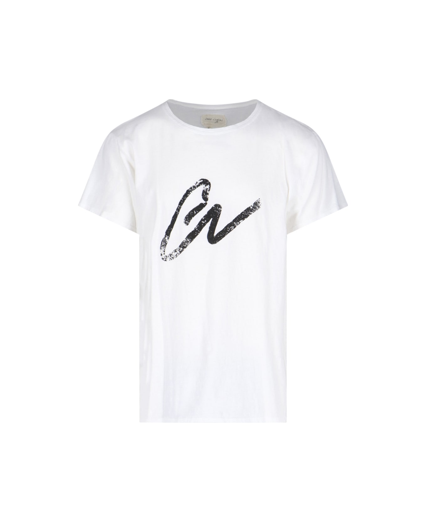 Greg Lauren Logo T-shirt - White シャツ