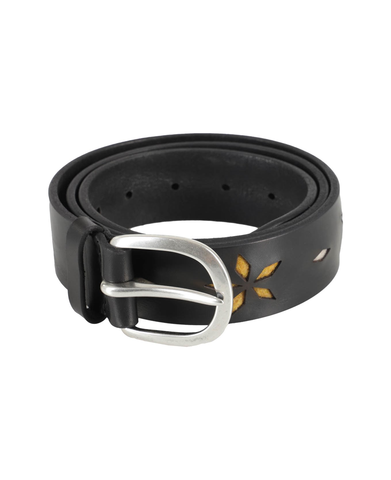 Orciani Leather Belt - Ner Nero