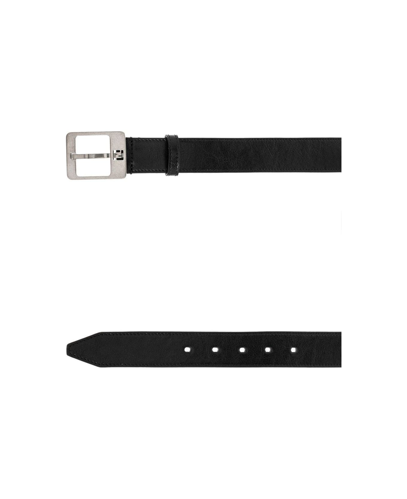 Fendi Buckle Decorated Belt - Black