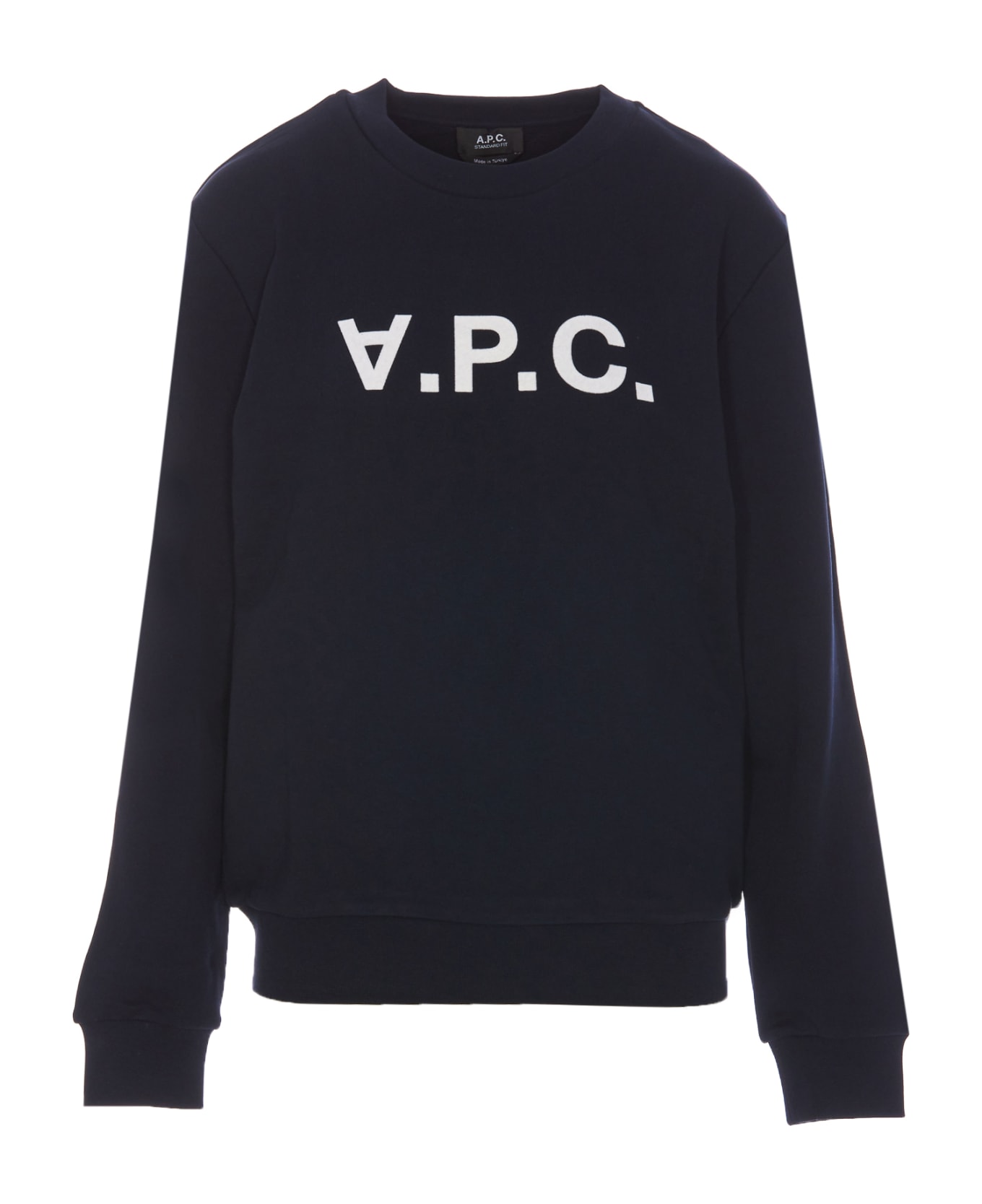 A.P.C. Logo Sweatshirt - DARKNAVYECRU