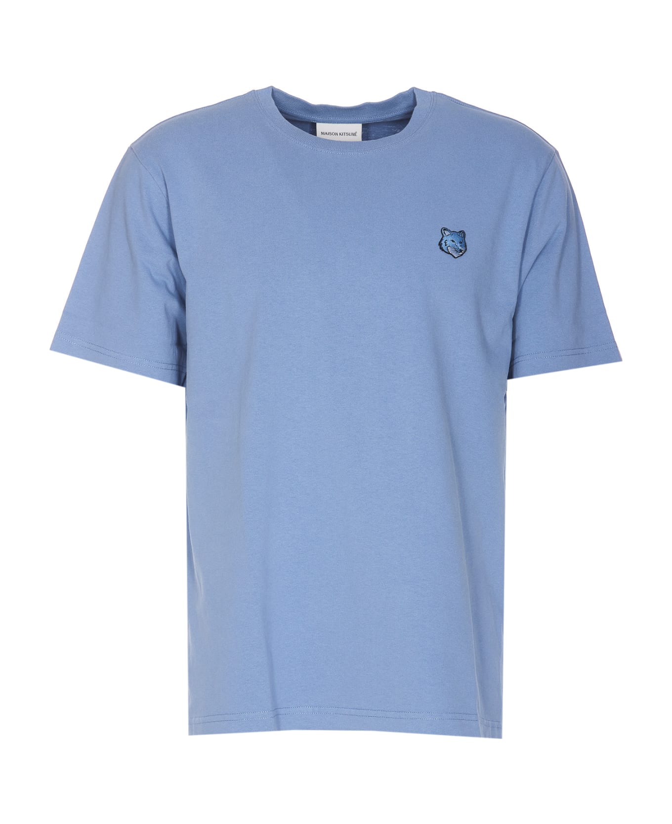 Maison Kitsuné Bold Fox Head Patch Logo T-shirt - Hampton blue シャツ