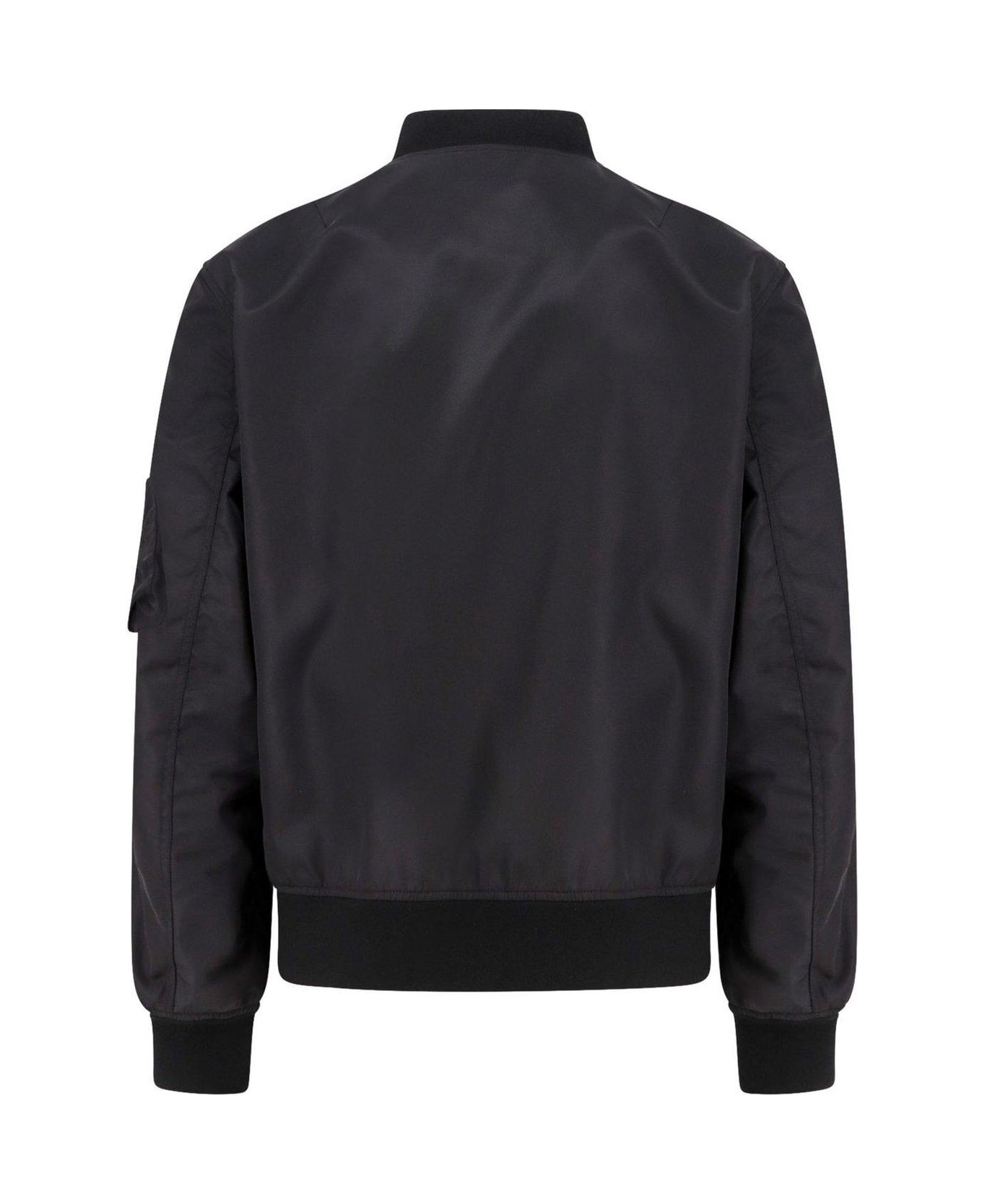 Valentino Black Nylon Bomber Jacket - Black