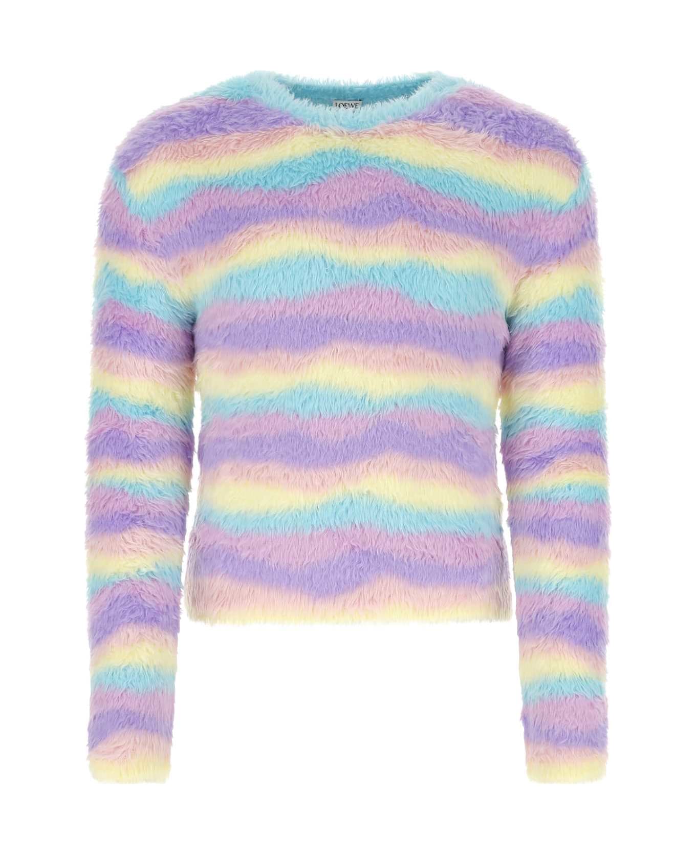 Loewe Multicolor Nylon Sweater - PINKMULTITONE
