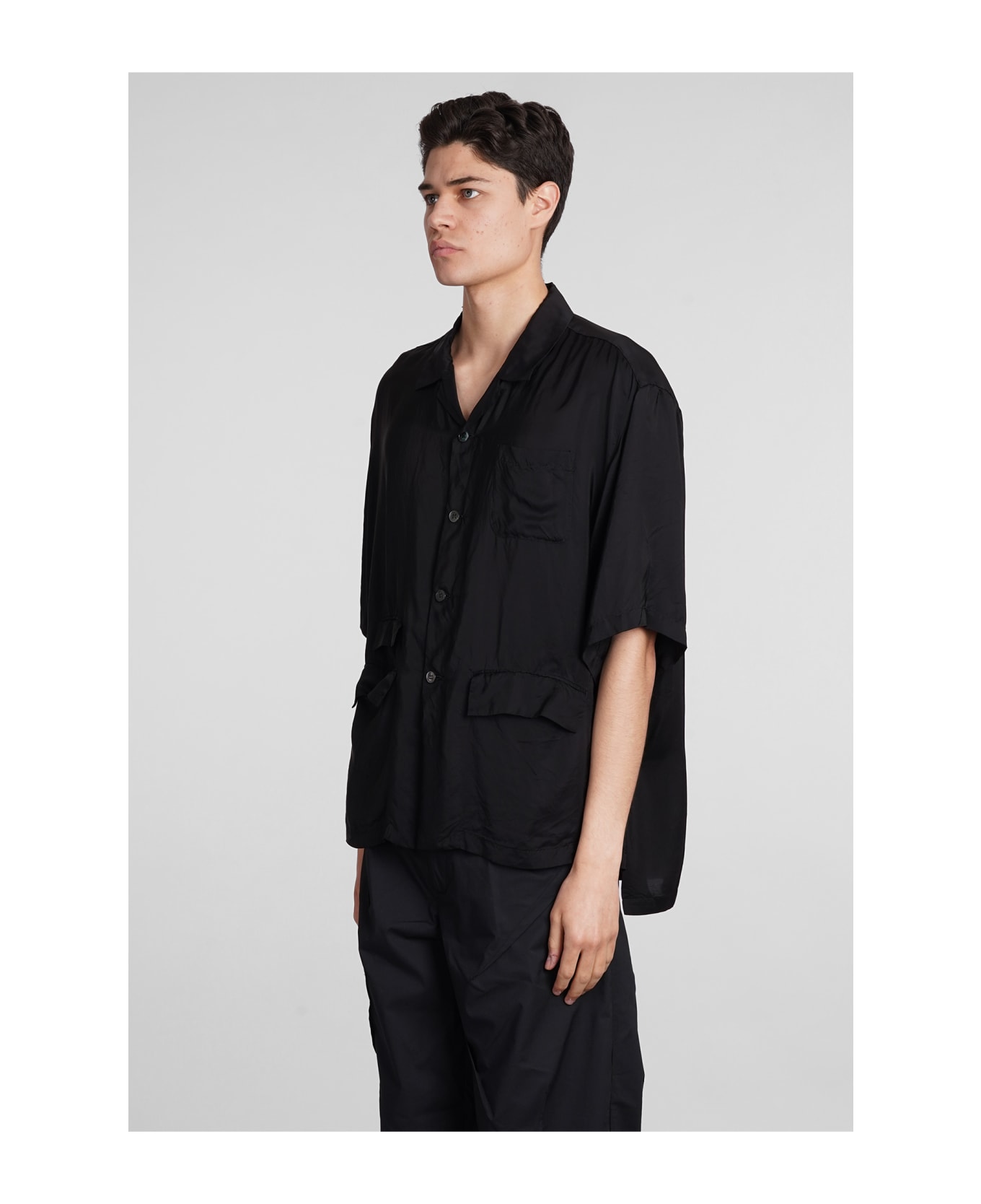Undercover Jun Takahashi Shirt In Black Polyamide Polyester - black