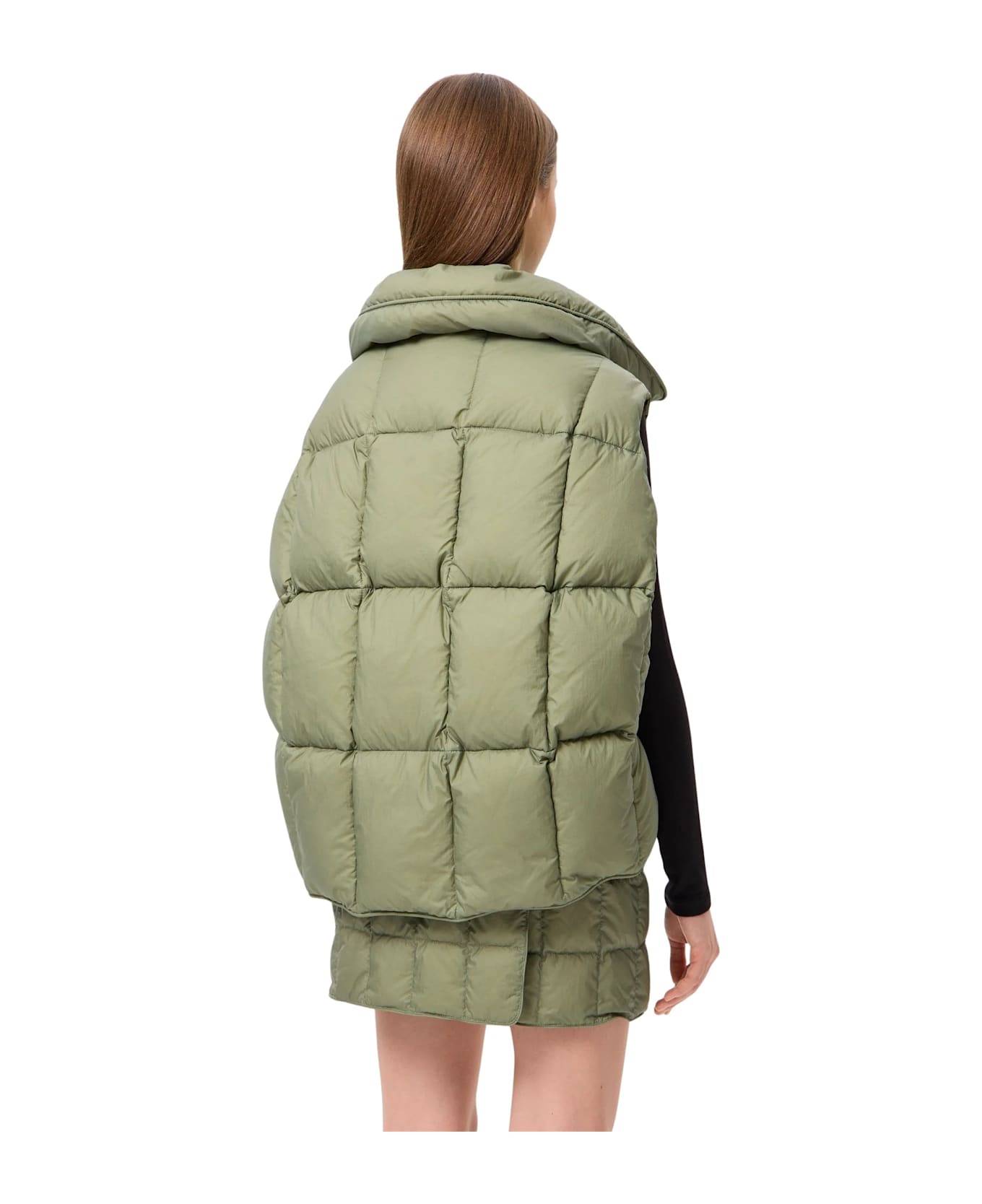 IENKI IENKI Cozy Cloud Vest - Micro Olive Green
