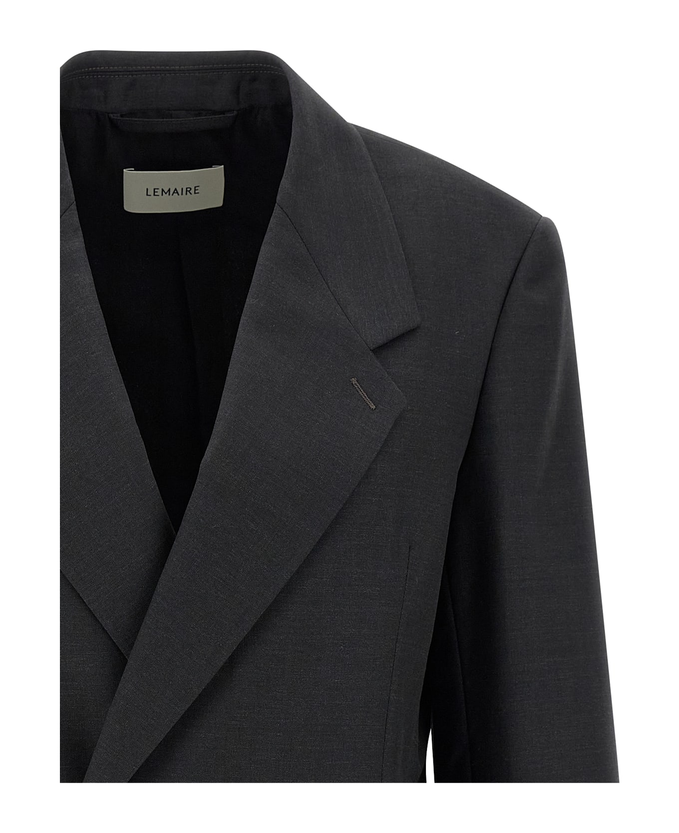 Lemaire Double-breasted Tailored Blazer - Black  