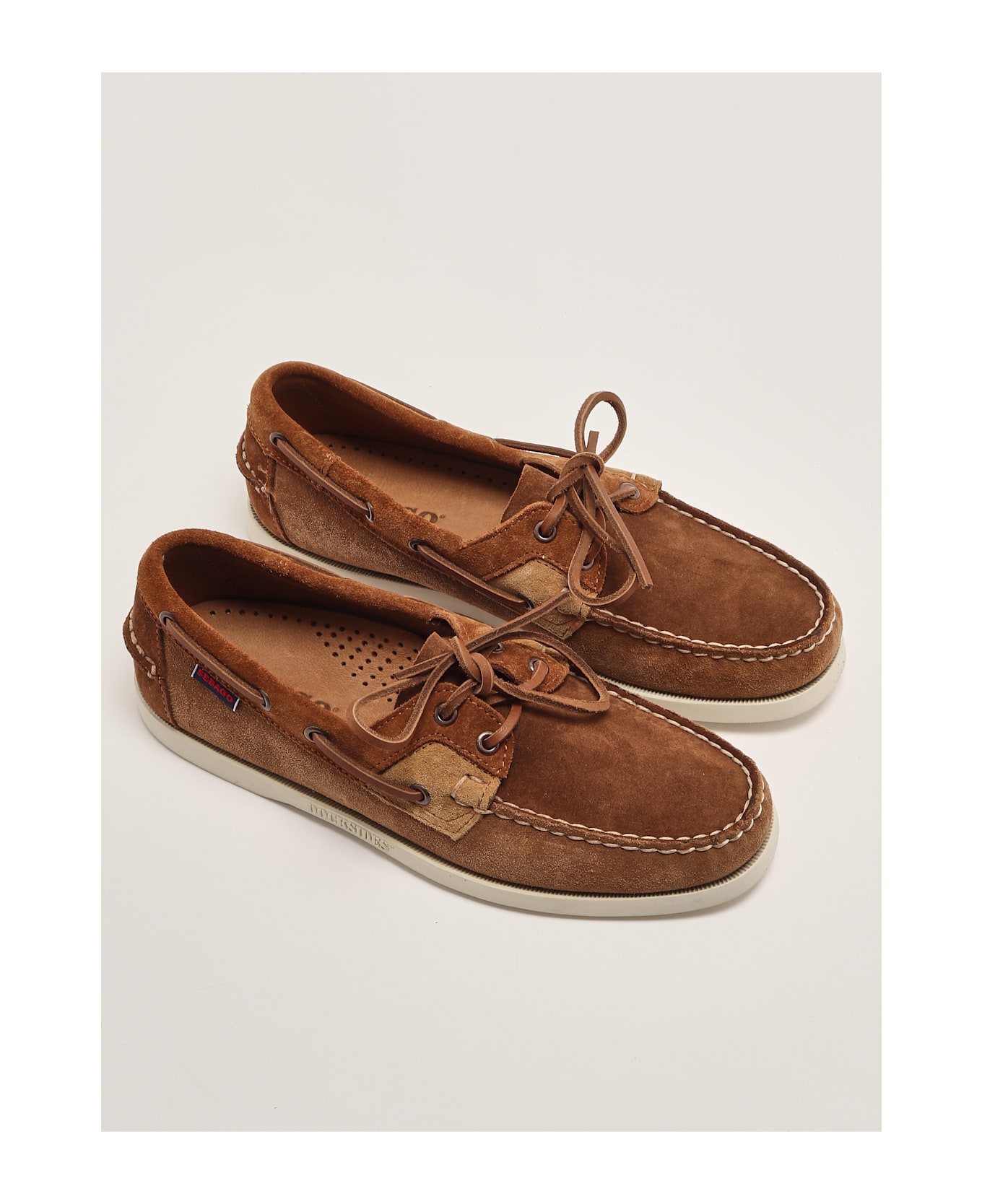 Sebago Rossisland Jib Shadow Loafers - COGNAC