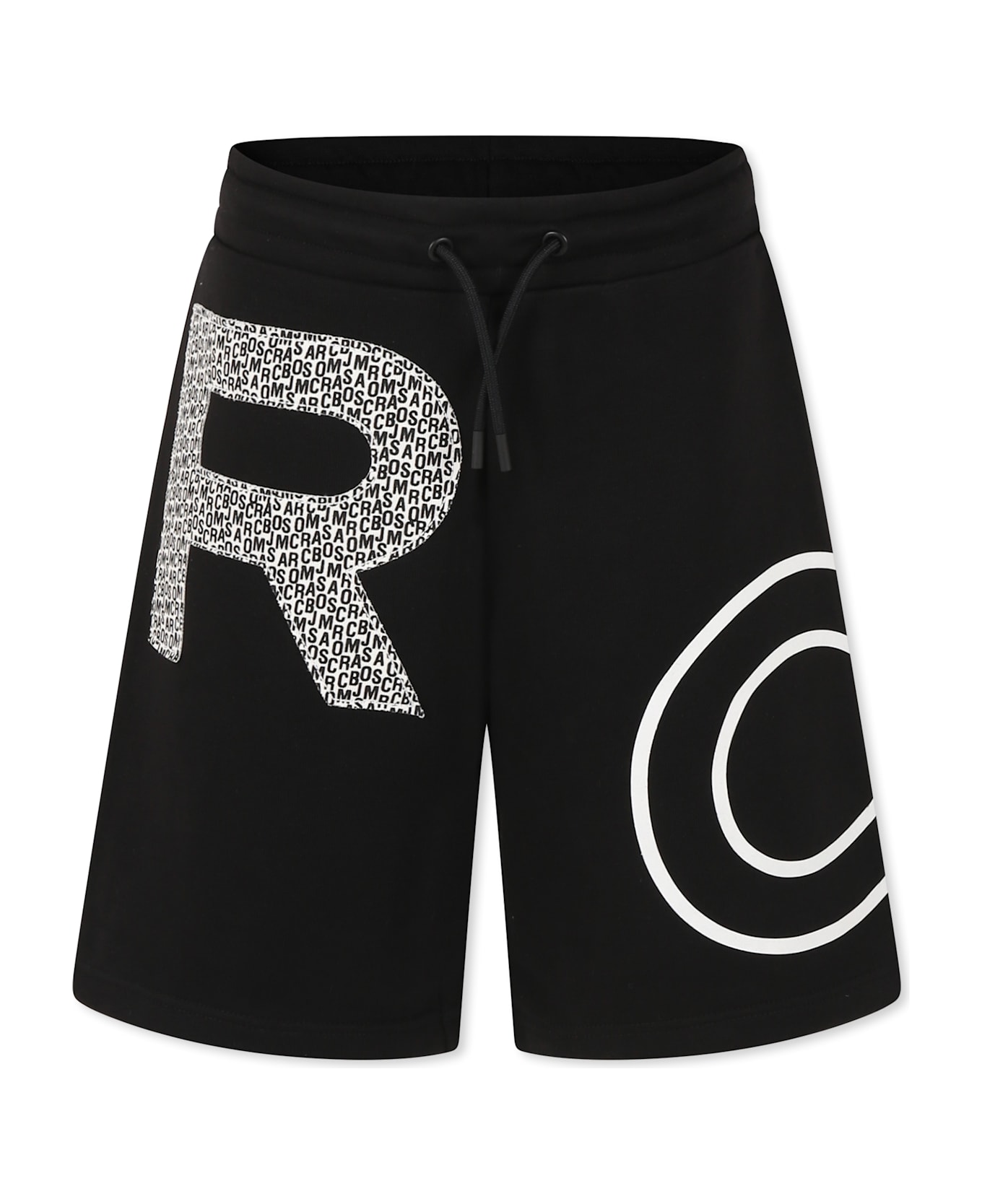 Marc Jacobs Black Shorts For Boy With Logo - Black