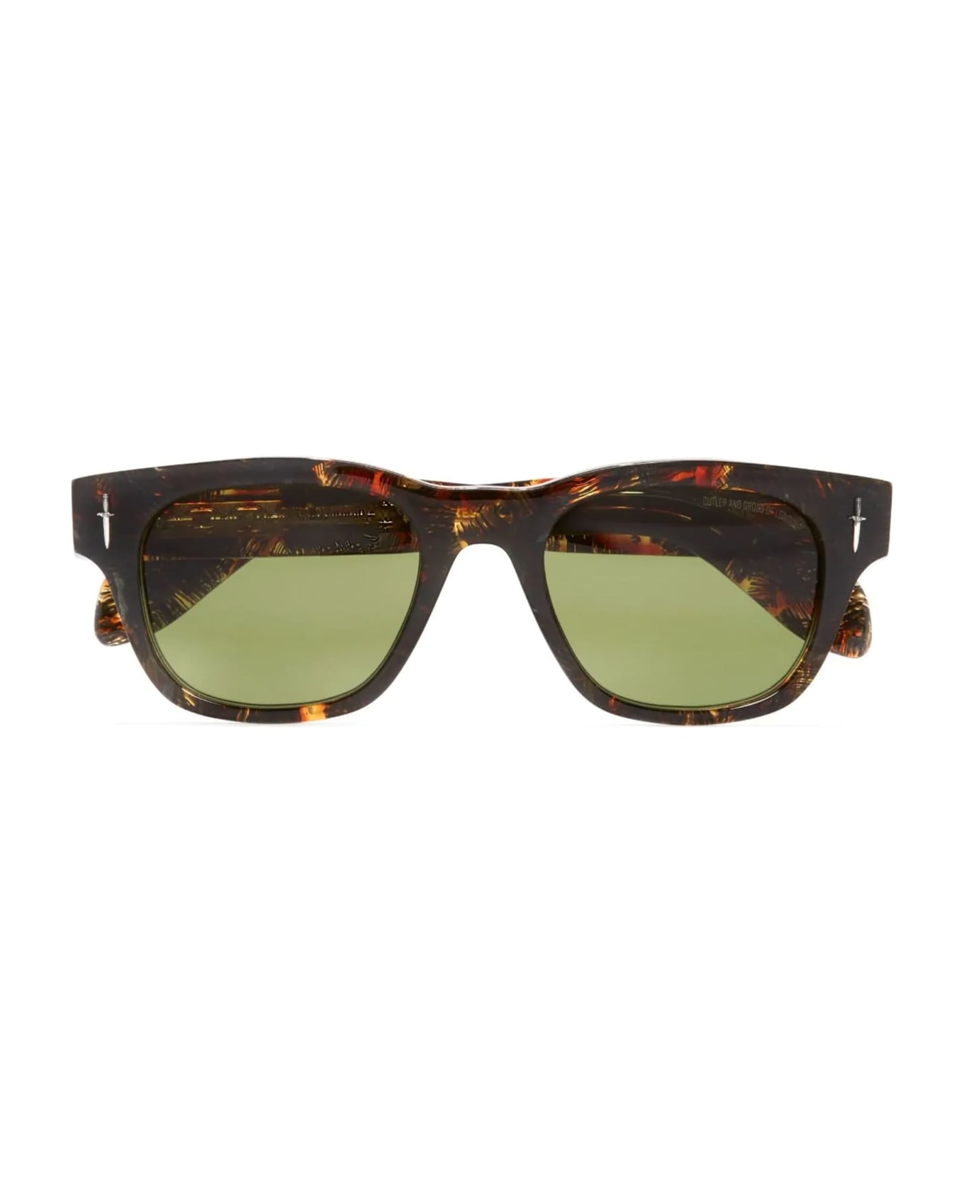 Cutler and Gross The Great Frog - Crossbones - Brush Stroke Sunglasses - brown
