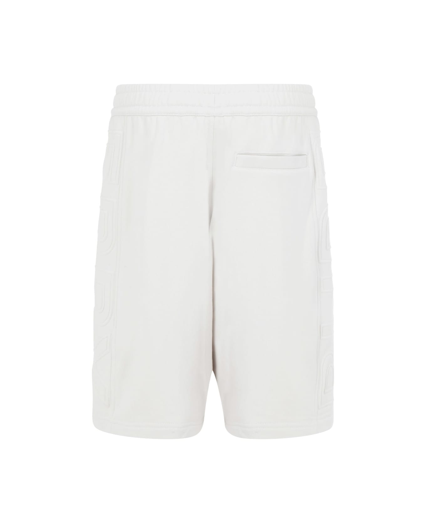 Burberry Cotton Logo Shorts - White