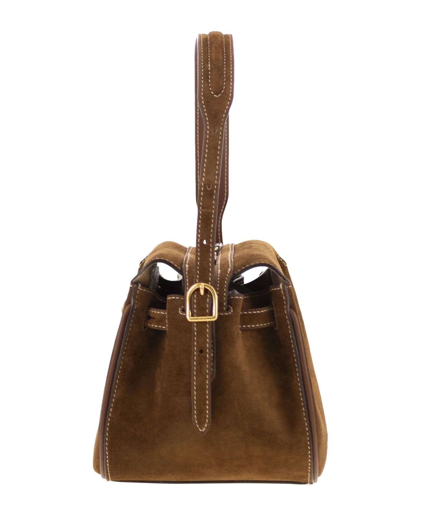 Polo Ralph Lauren Mini Polo Id Suede Satchel - Leather