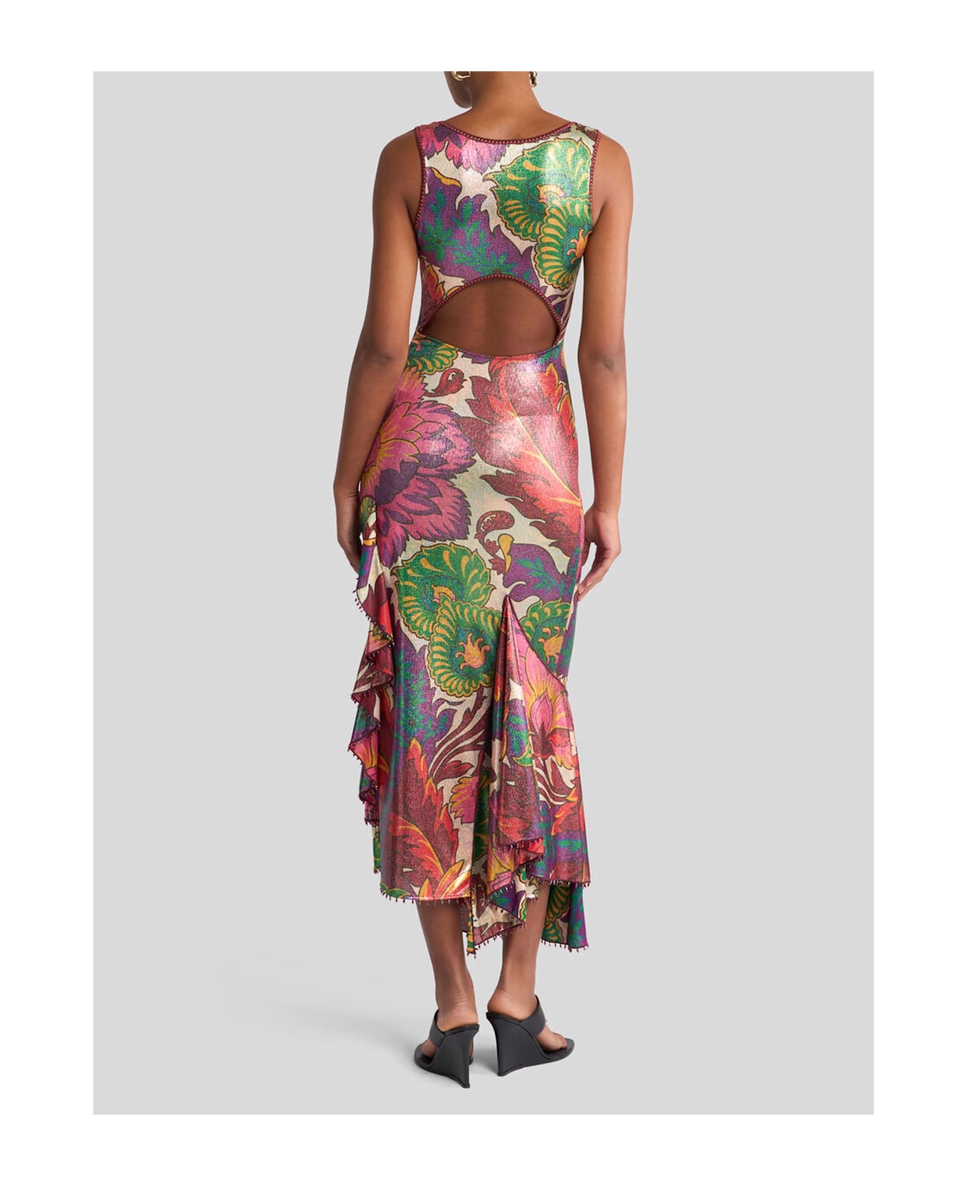 Etro Laminated Jersey Dress - Multicolour