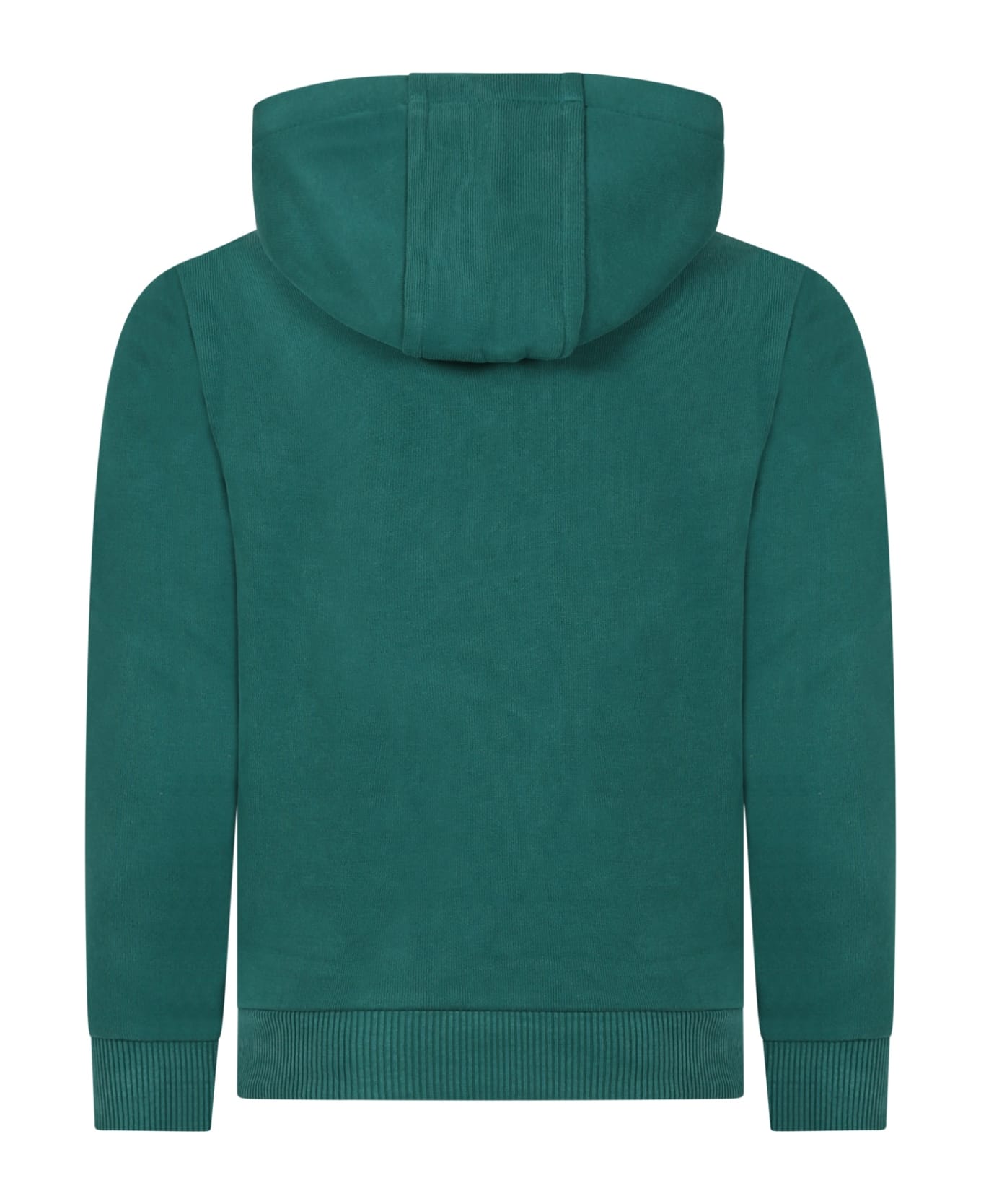 Timberland Green Sweatshirt For Boys With Logo - Green ニットウェア＆スウェットシャツ
