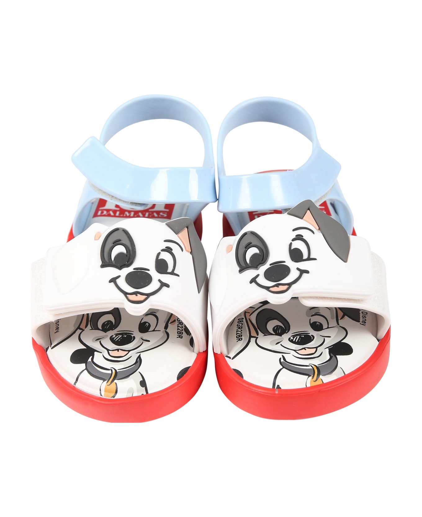 Melissa Red Sandals For Kids With 101 Dalmatians - Red