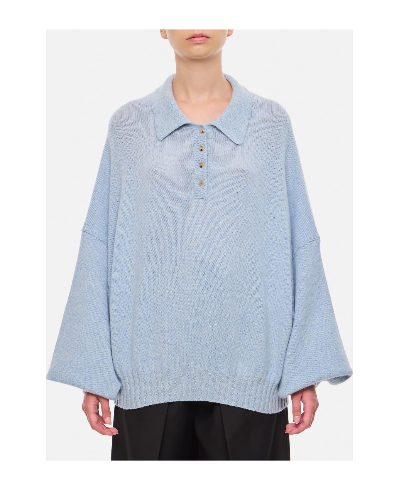 Khaite Rene Cashmere Sweater - Grey