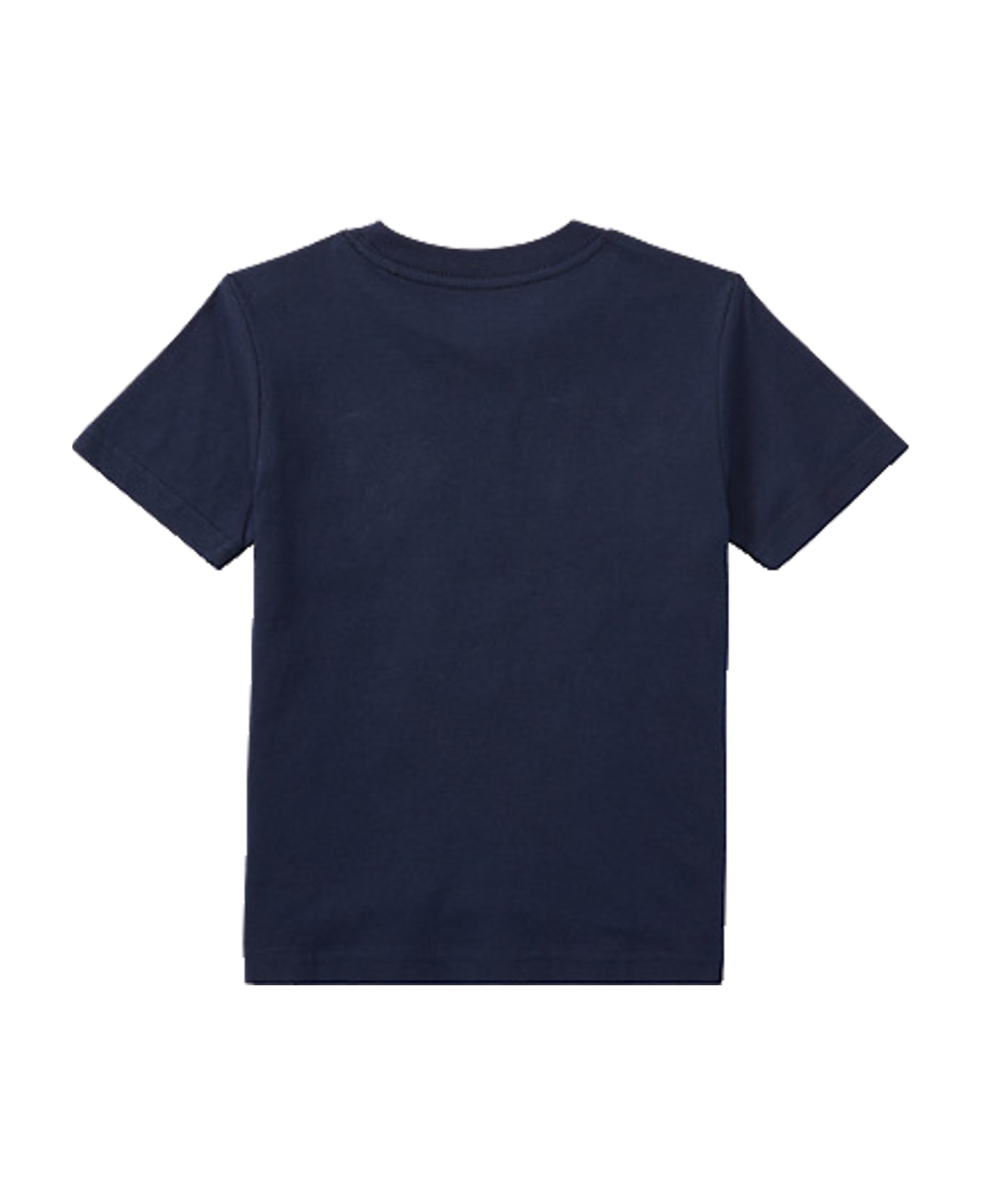 Ralph Lauren Crew Neck T-shirt In Cotton Jersey - Blu navy