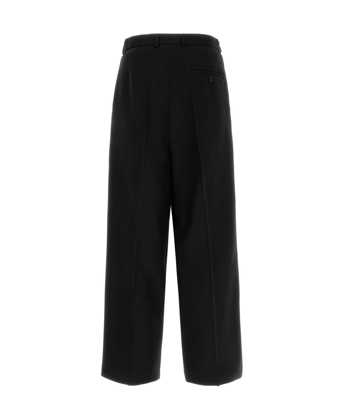 Black Wool Pant