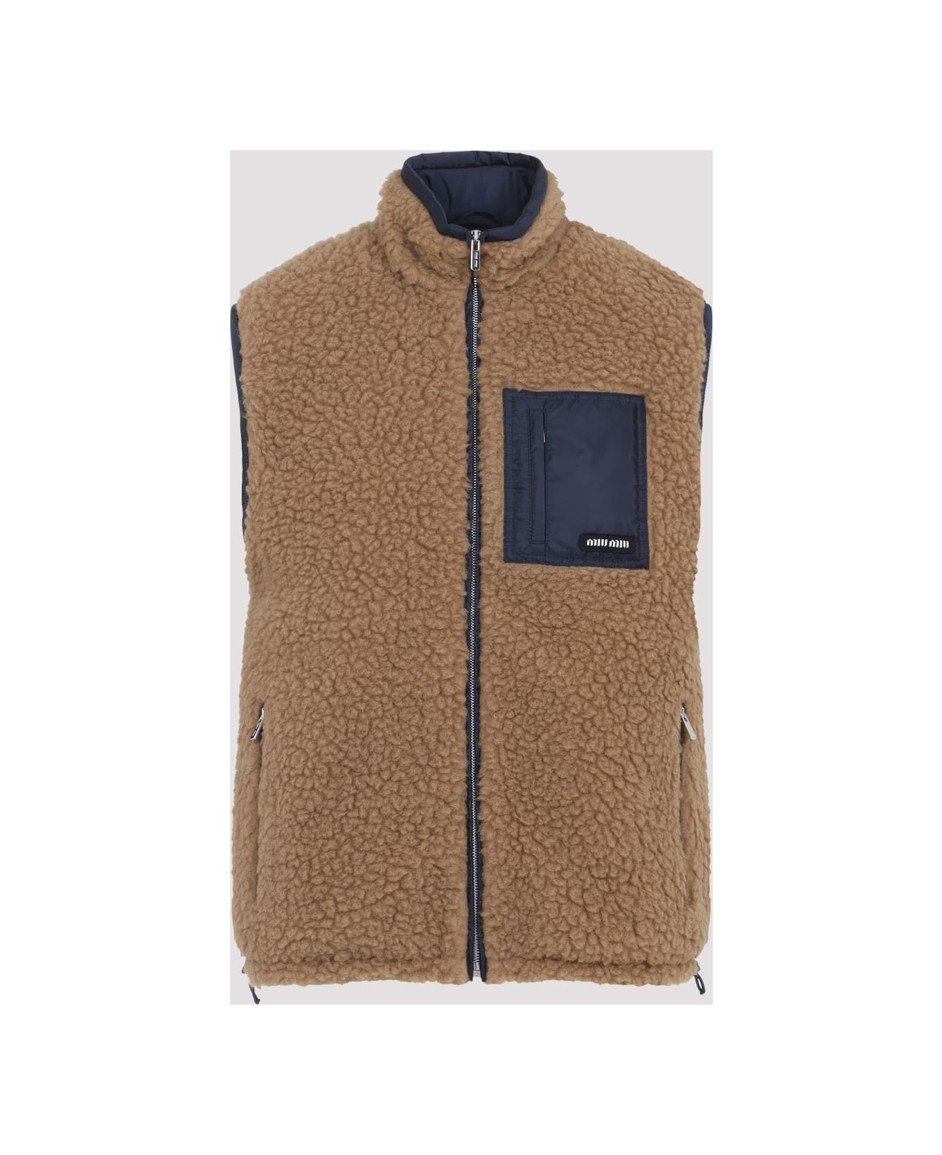 Miu Miu Wool Vest Jacket - Cammello Royal