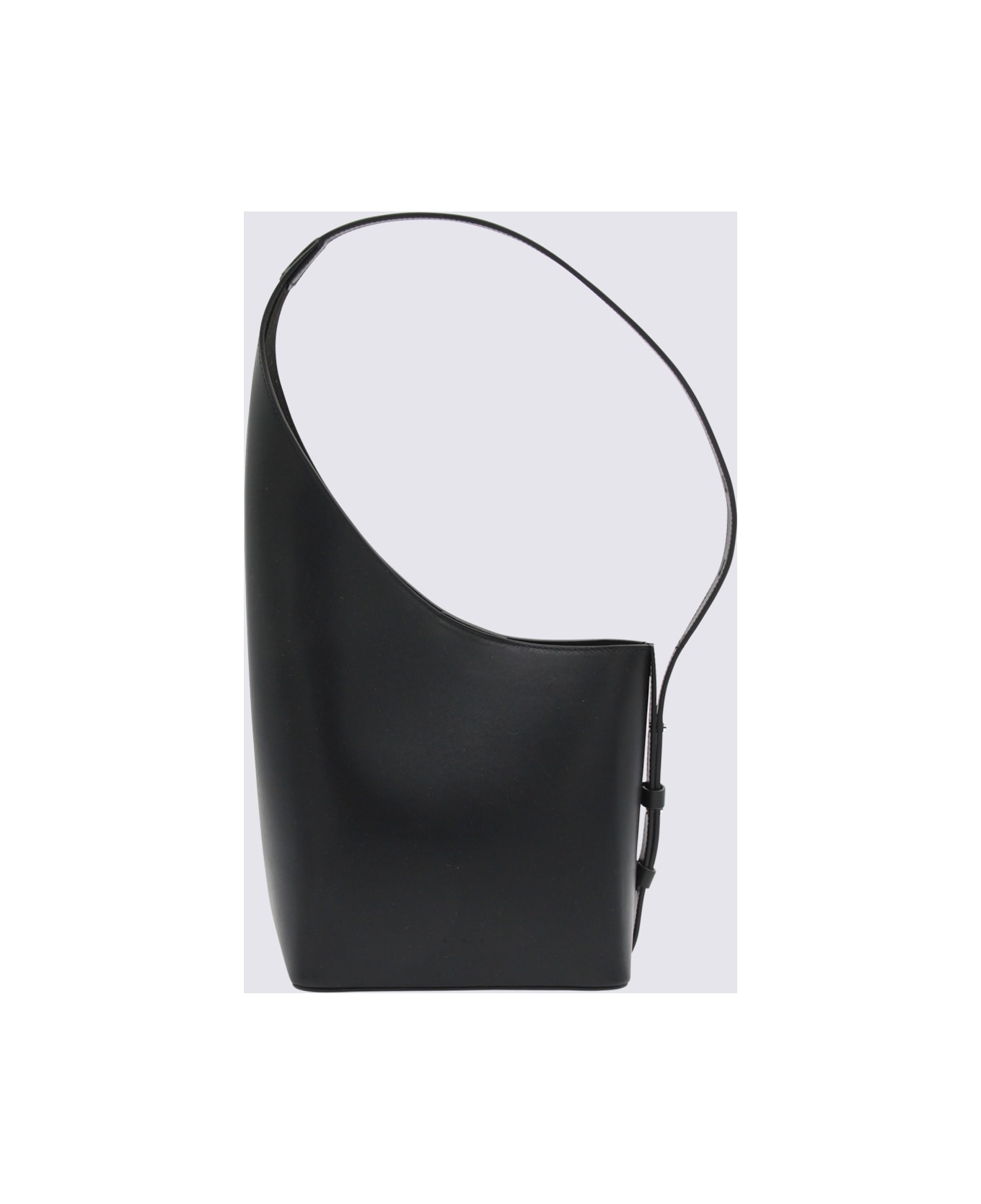 Aesther Ekme Black Leather Demi Lune Shoulder Bag - Black