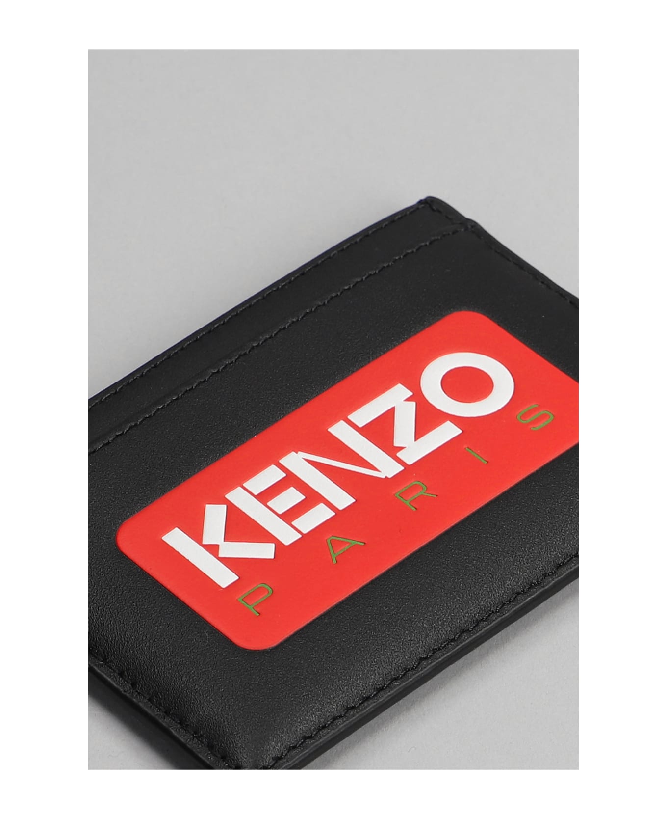 Kenzo Wallet In Black Leather - black