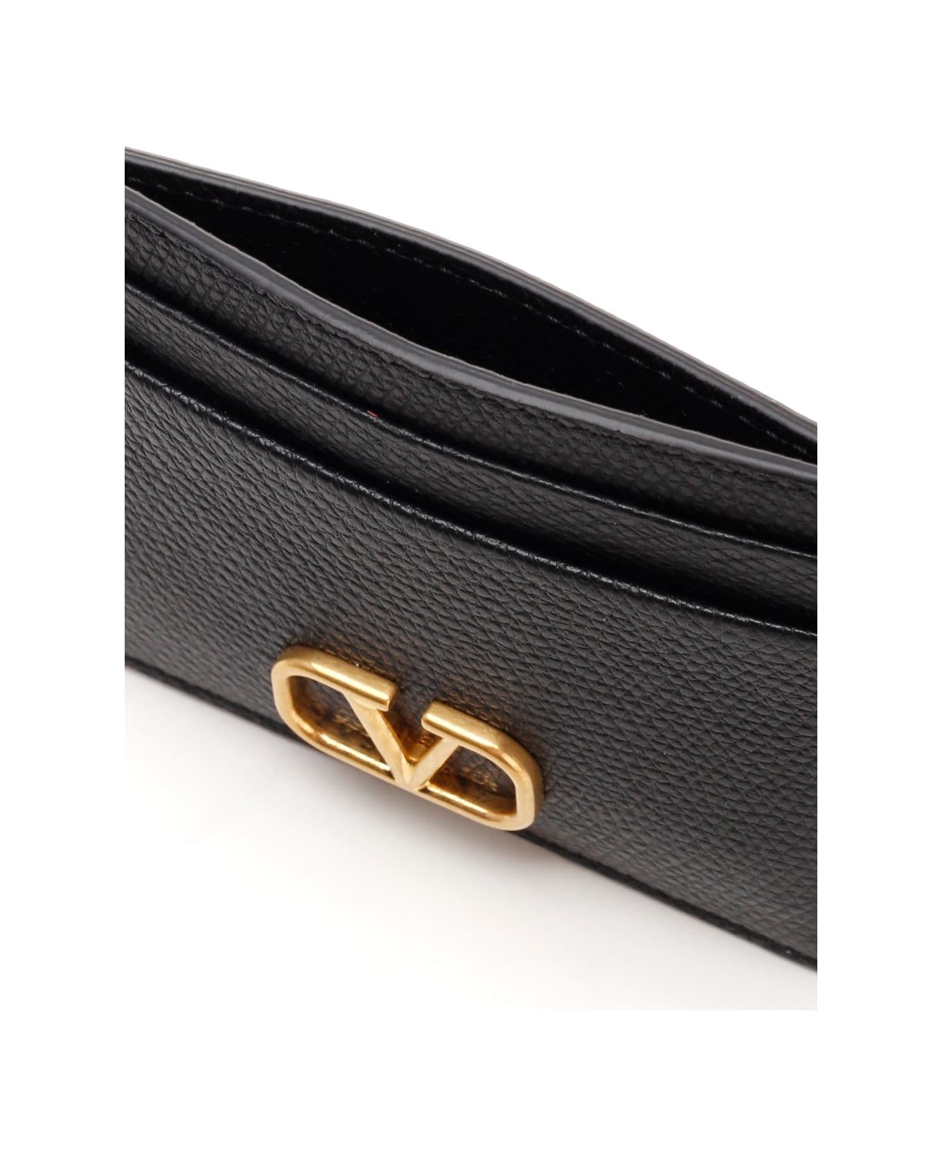 Valentino Garavani 'vlogo Signature' Card Holder - Nero