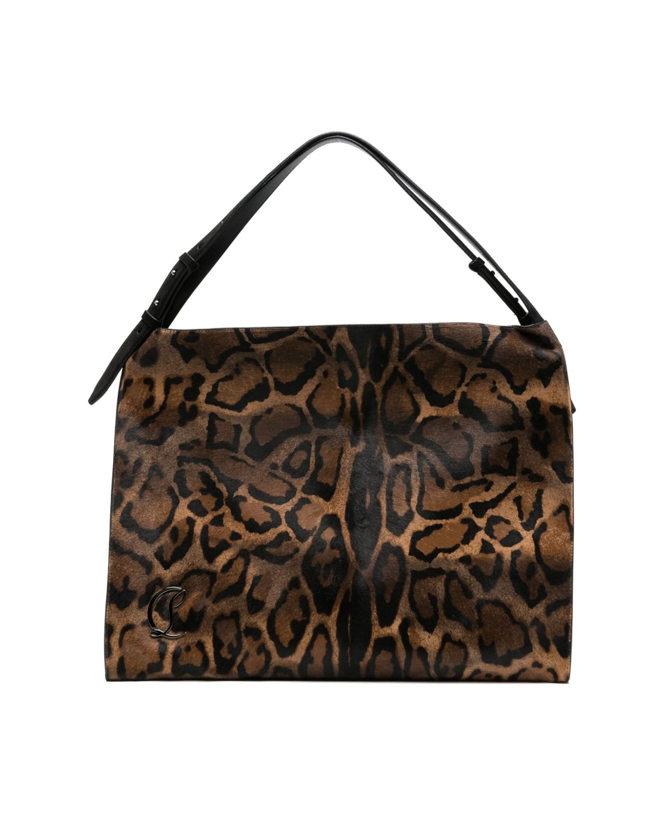 Christian Louboutin Baggy Leather Shoulder Bag - Brown