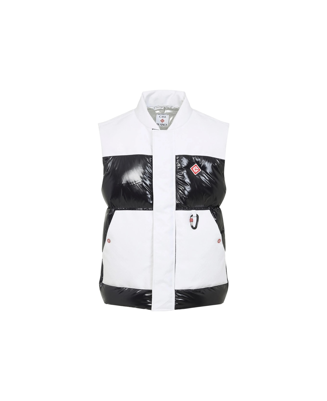Casablanca Outwear Waistcoat - WHITE/BLACK