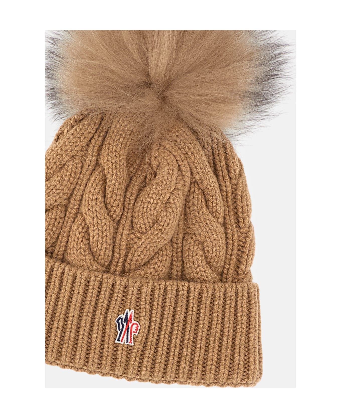 Moncler Grenoble Wool Hat - BEIGE