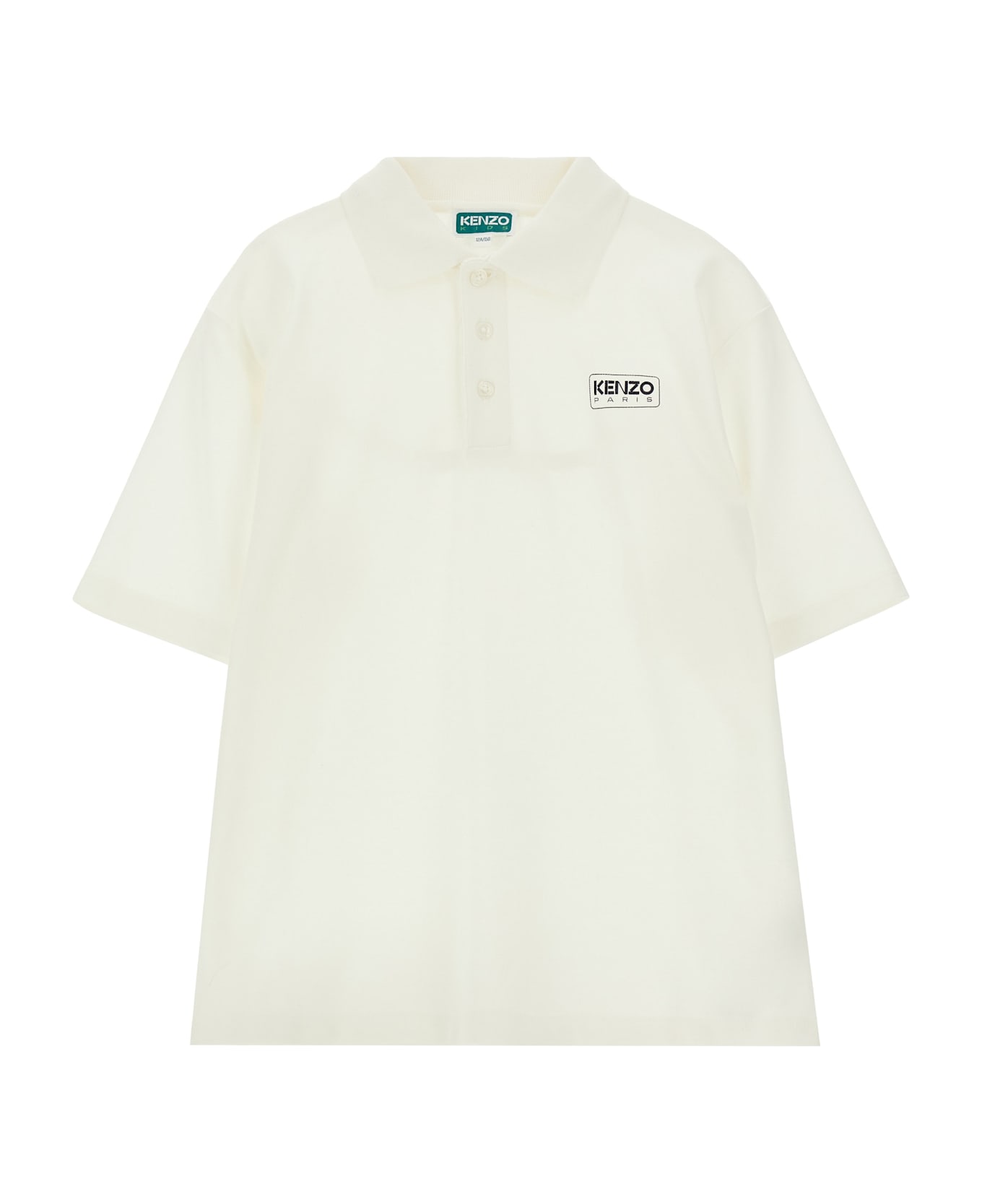 Kenzo Kids Logo Polo Shirt - White