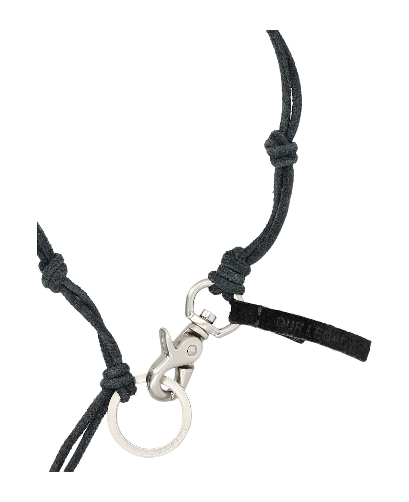 Our Legacy Leather Ladon Keyring - BLACK