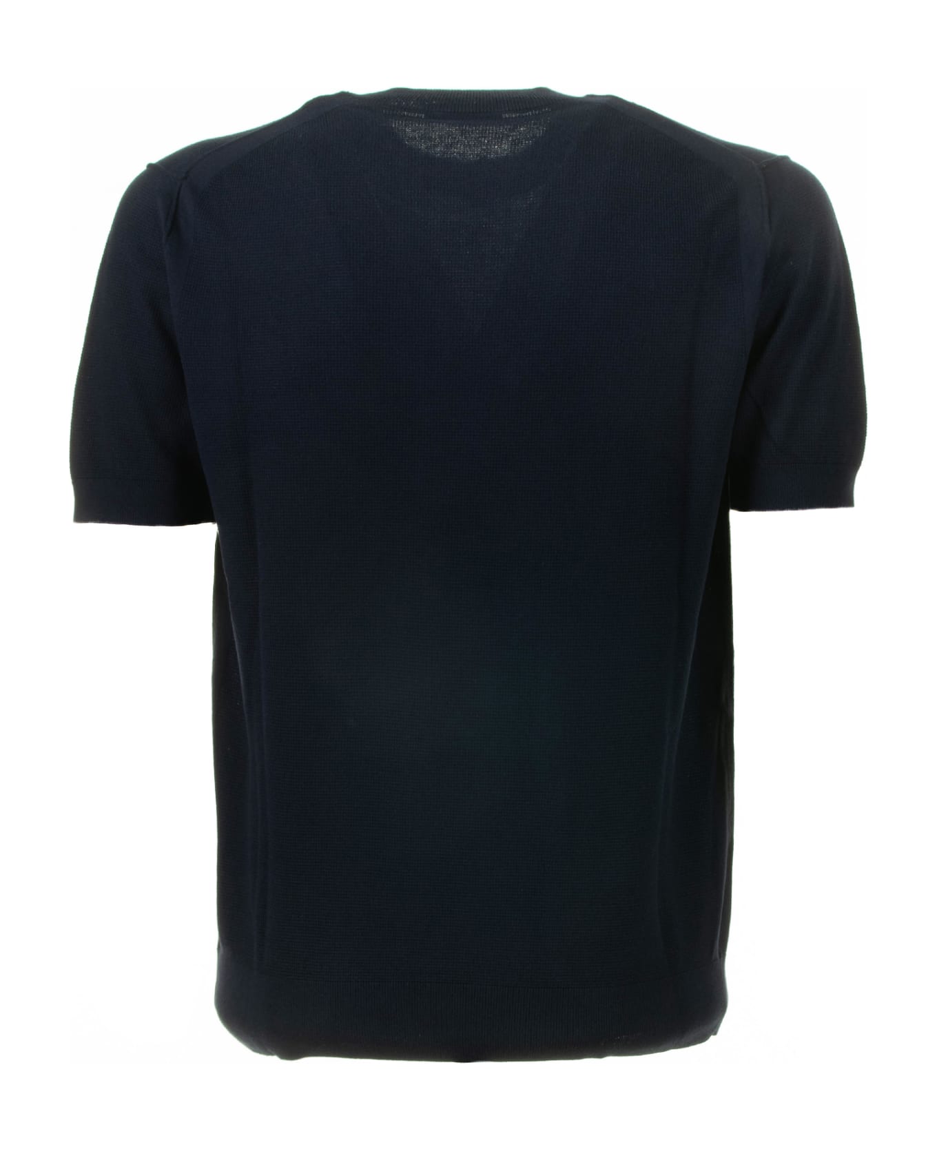 Paolo Pecora Blue Cotton And Silk T-shirt - Blu シャツ
