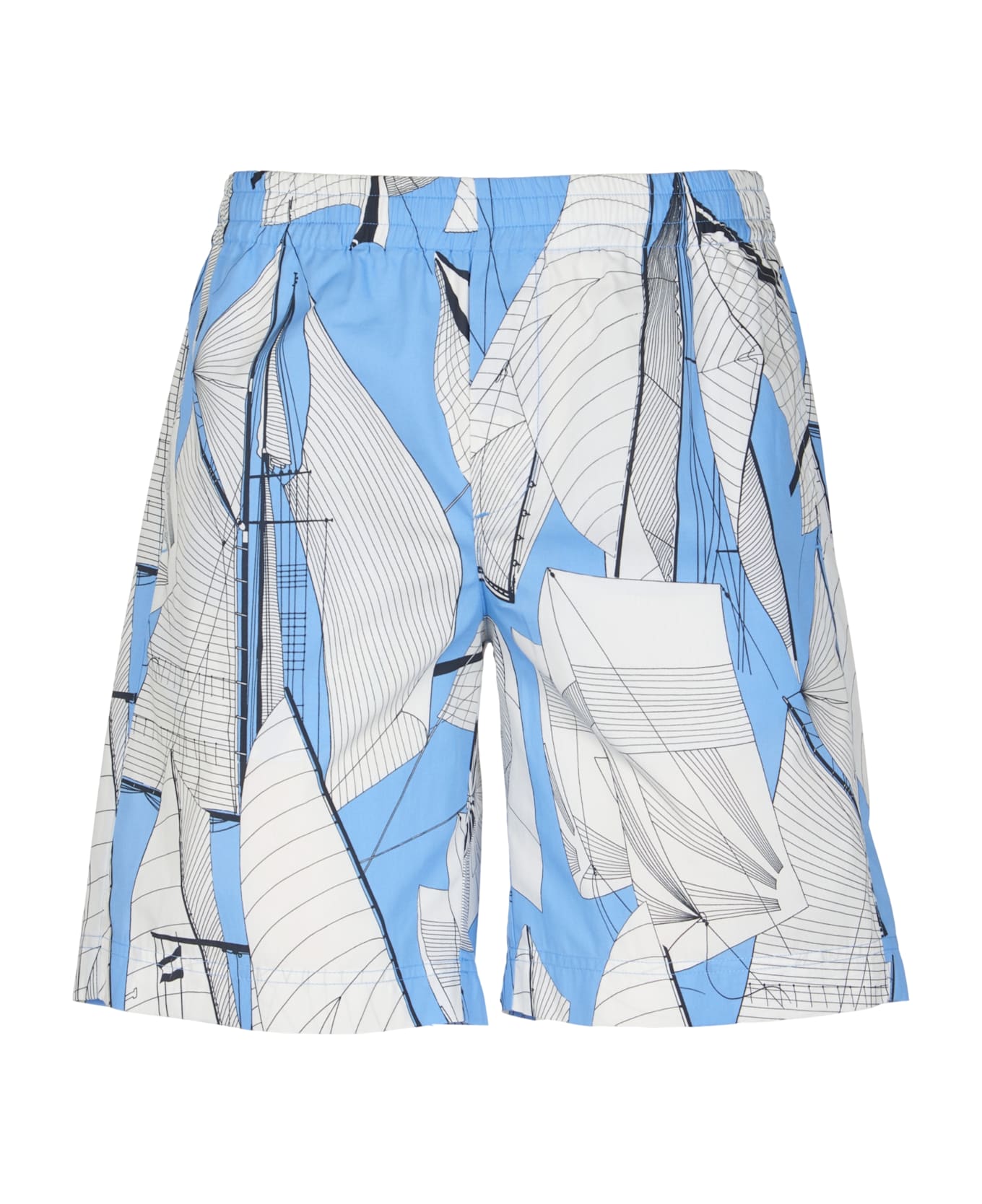 MSGM Printed Shorts - Light Blue