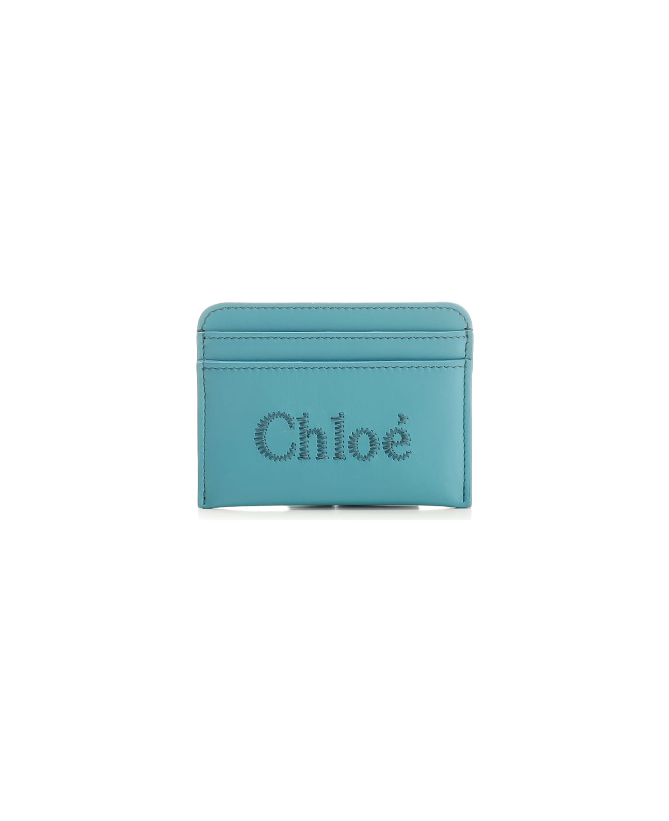 Chloé 'sense' Card Holder - Light blue 財布