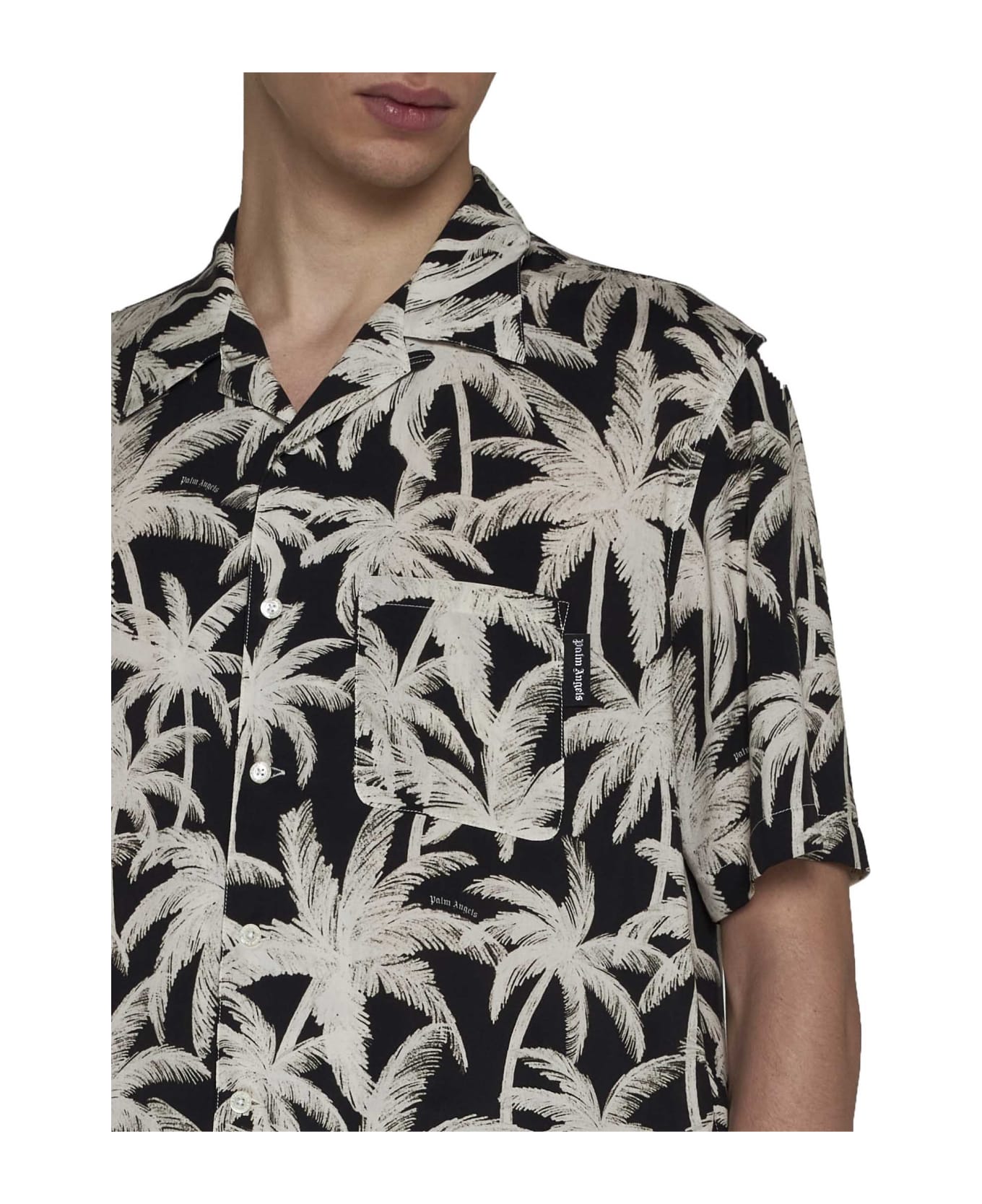 Palm Angels Shirt - Black off white