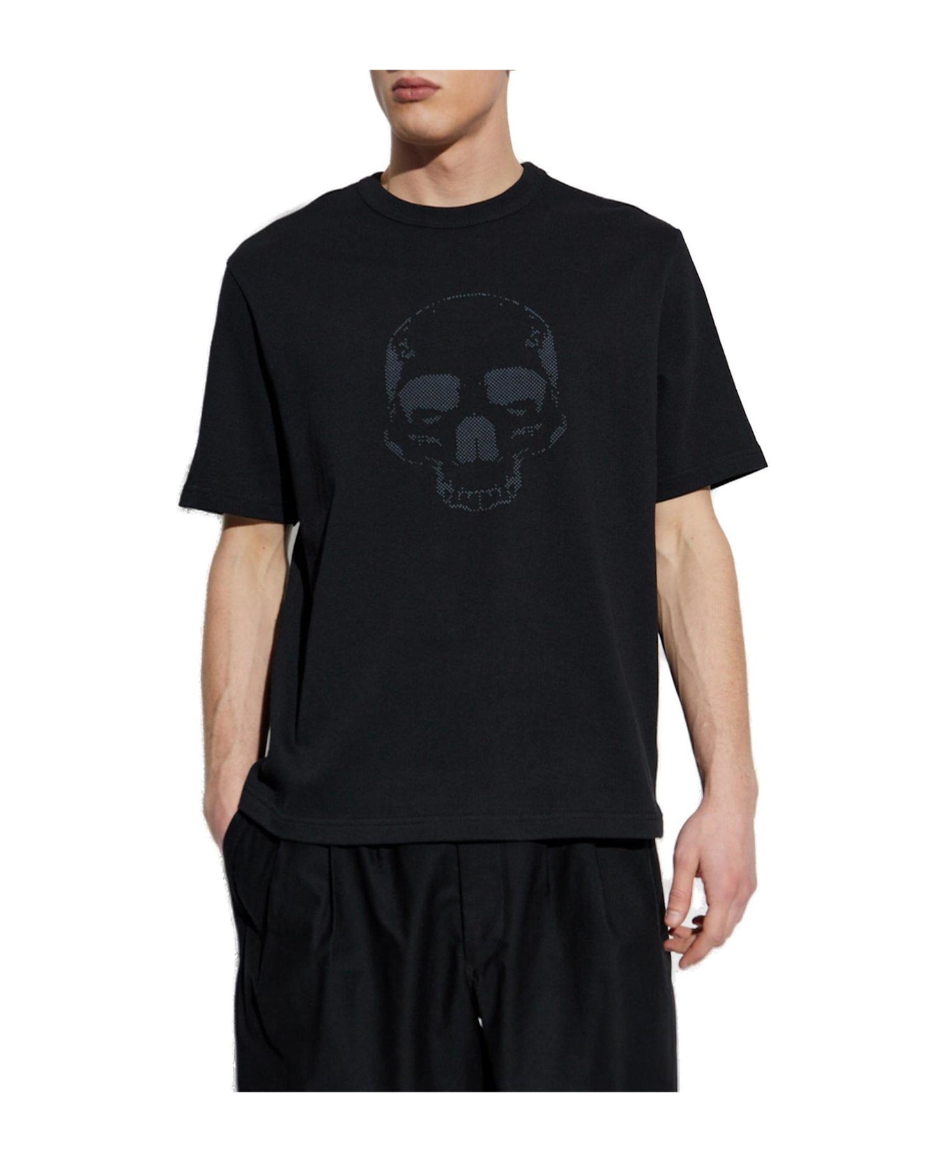 Paul Smith Skull Printed Crewneck T-shirt - Black