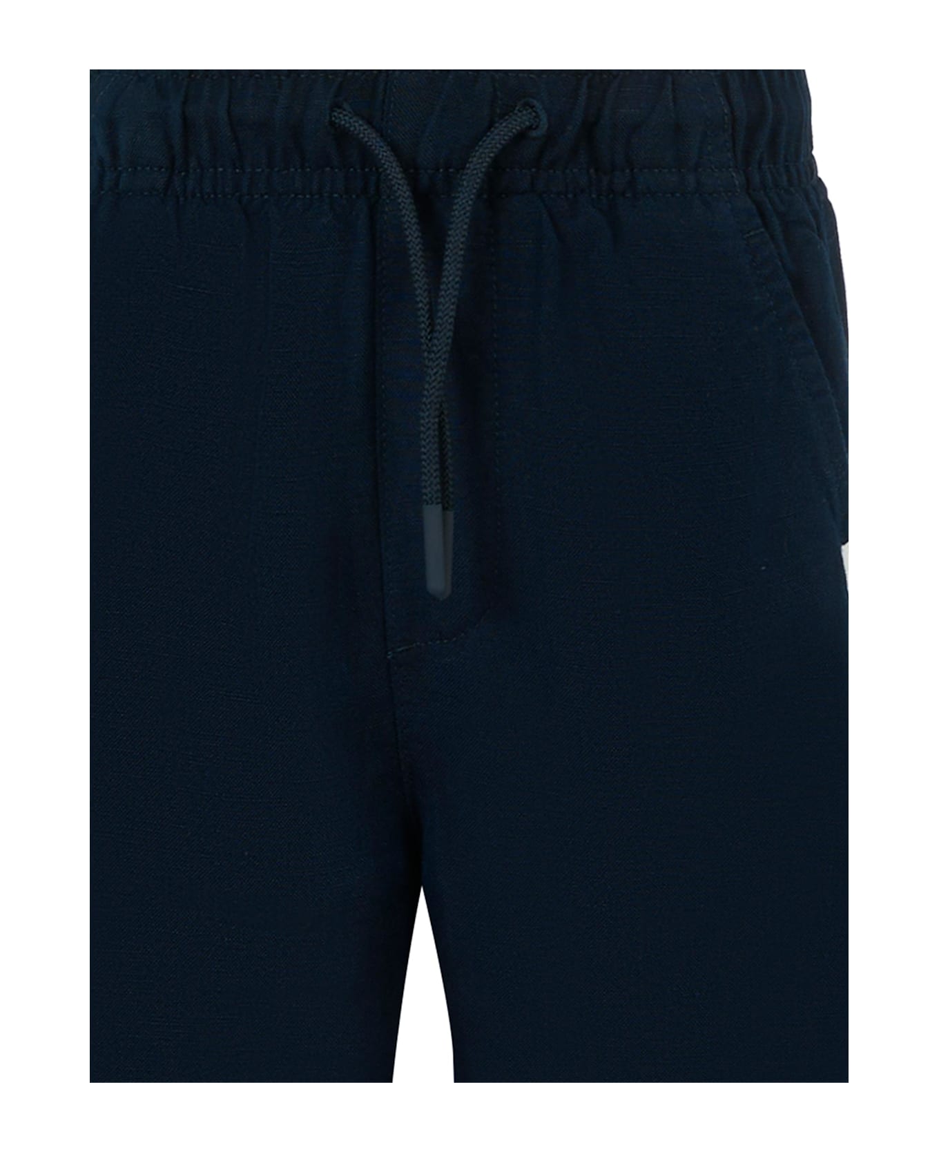 Tommy Hilfiger Blue Trousers For Boy With Flag - Blue
