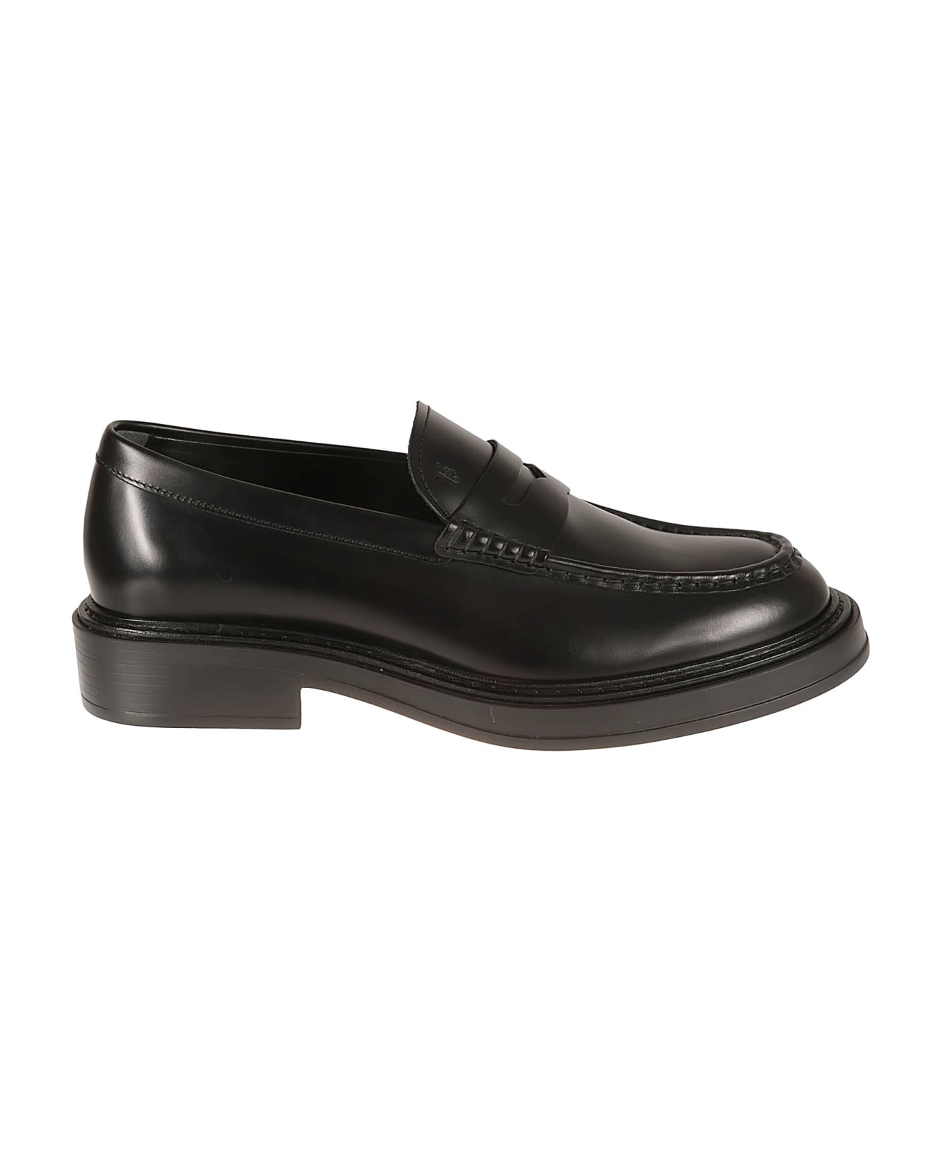 Tod's Logo Slip-on Derby Shoes - Black