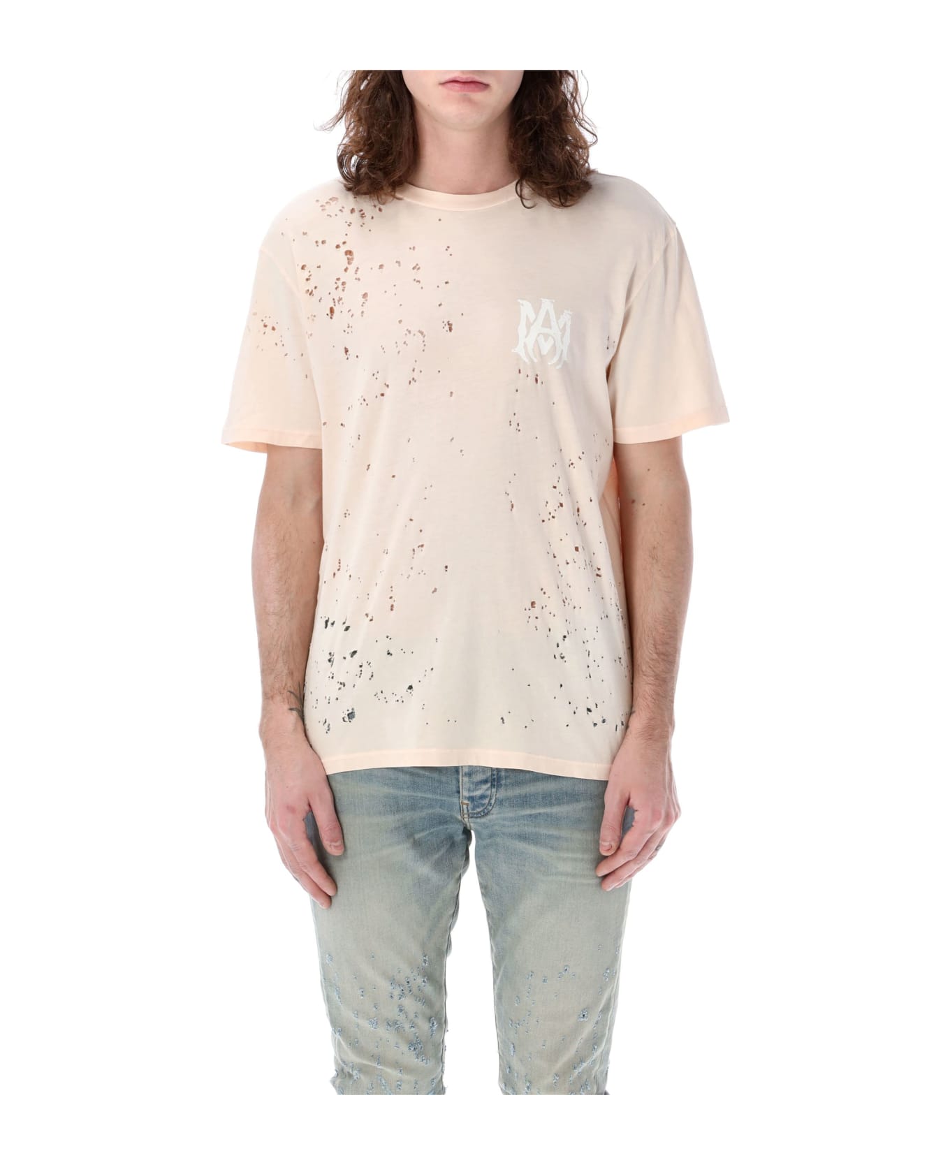 AMIRI Washed Shotgun T-shirt - CREAMTAN シャツ