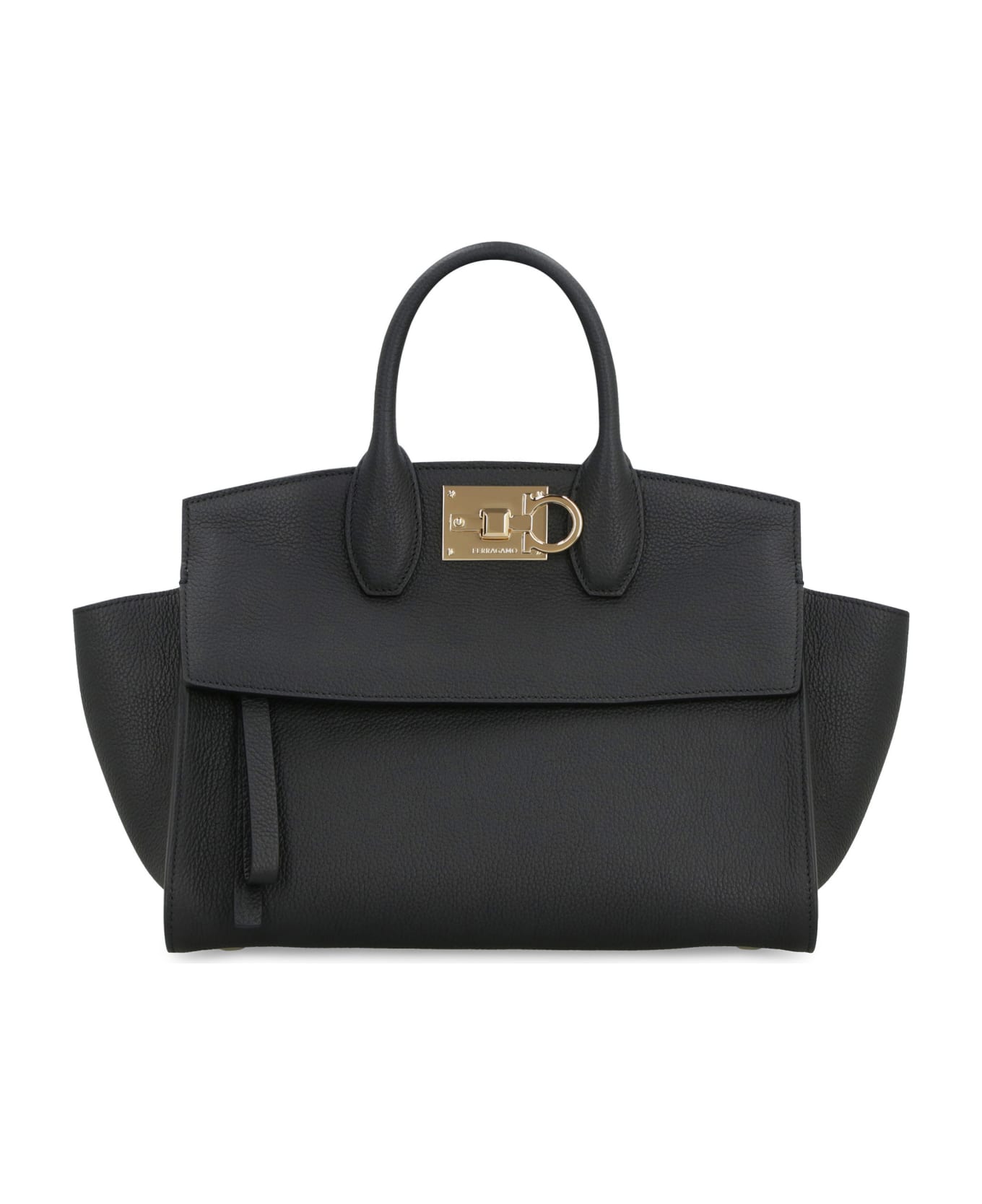 Ferragamo Studio Soft Leather Handbag - Nero