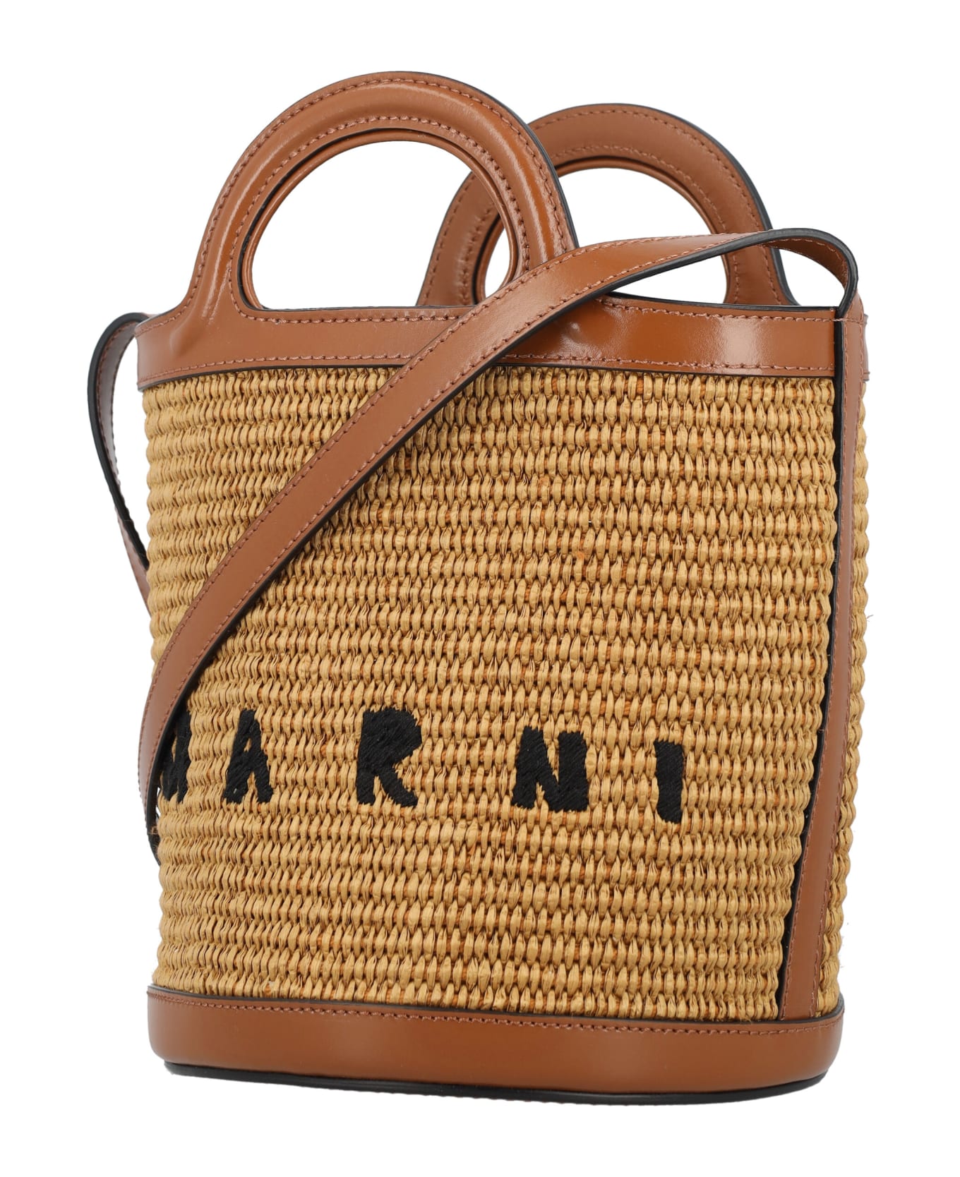 Marni Tropicalia Small Bucket Bag - RAW SIENNA