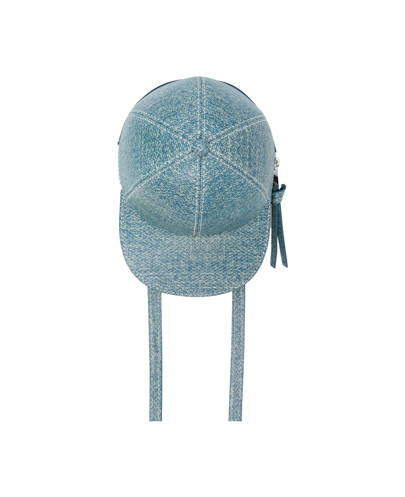 J.W. Anderson 
cap
 Blue Crossbody Bag With Single Shoulder Strap And Logo Lettering On The Rear In Leather Man - Light blue