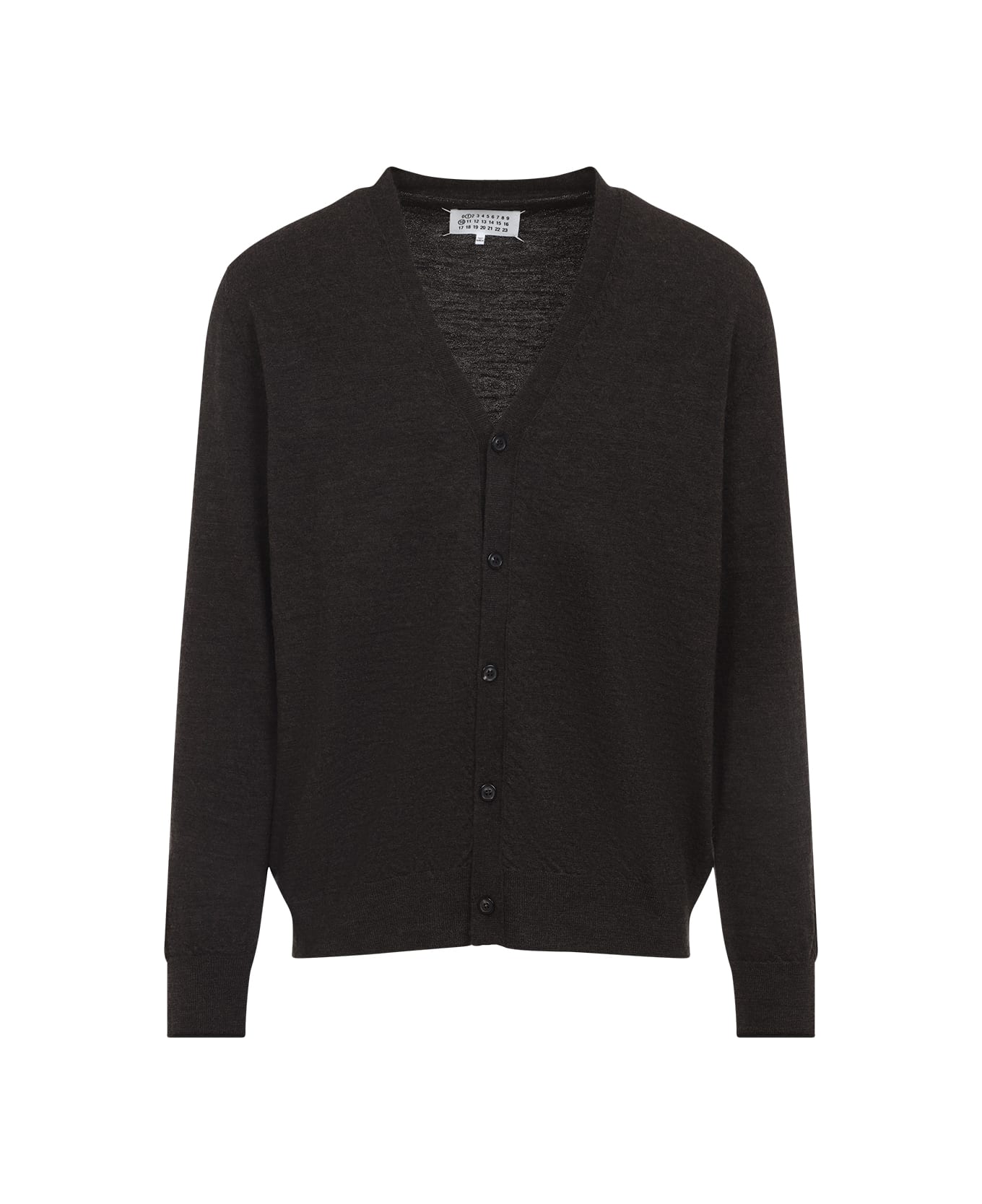 Maison Margiela Wool Cardigan - M Dark Brown