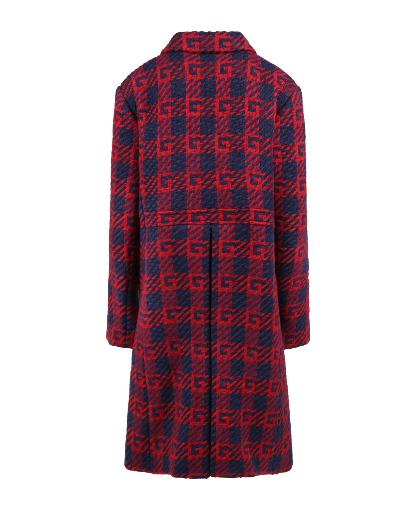 Gucci Multicolor Coat For Kids With Iconic Double G - Multicolor